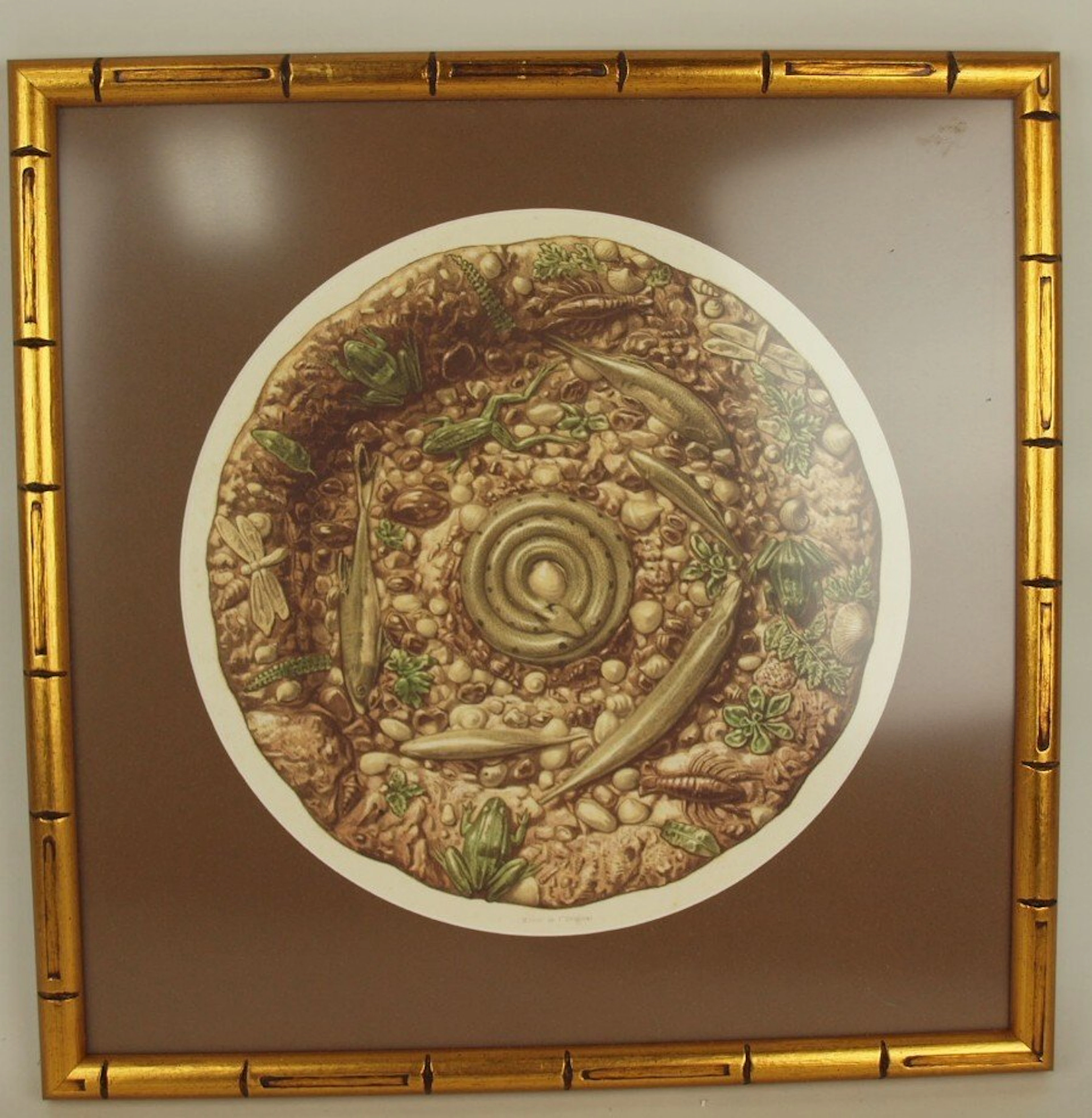 Bernard Palissy style framed print