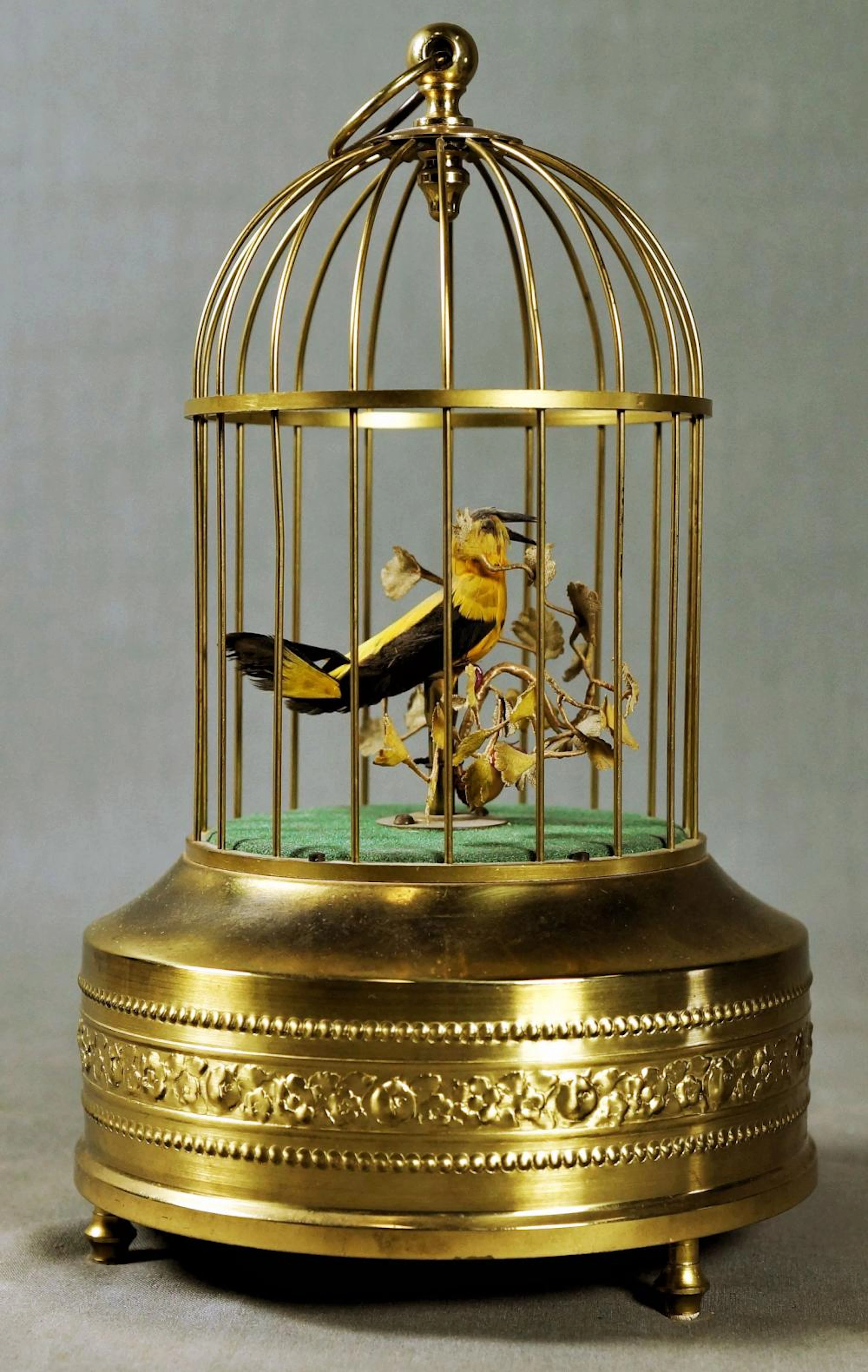 GERMAN BIRDCAGE MUSIC BOX