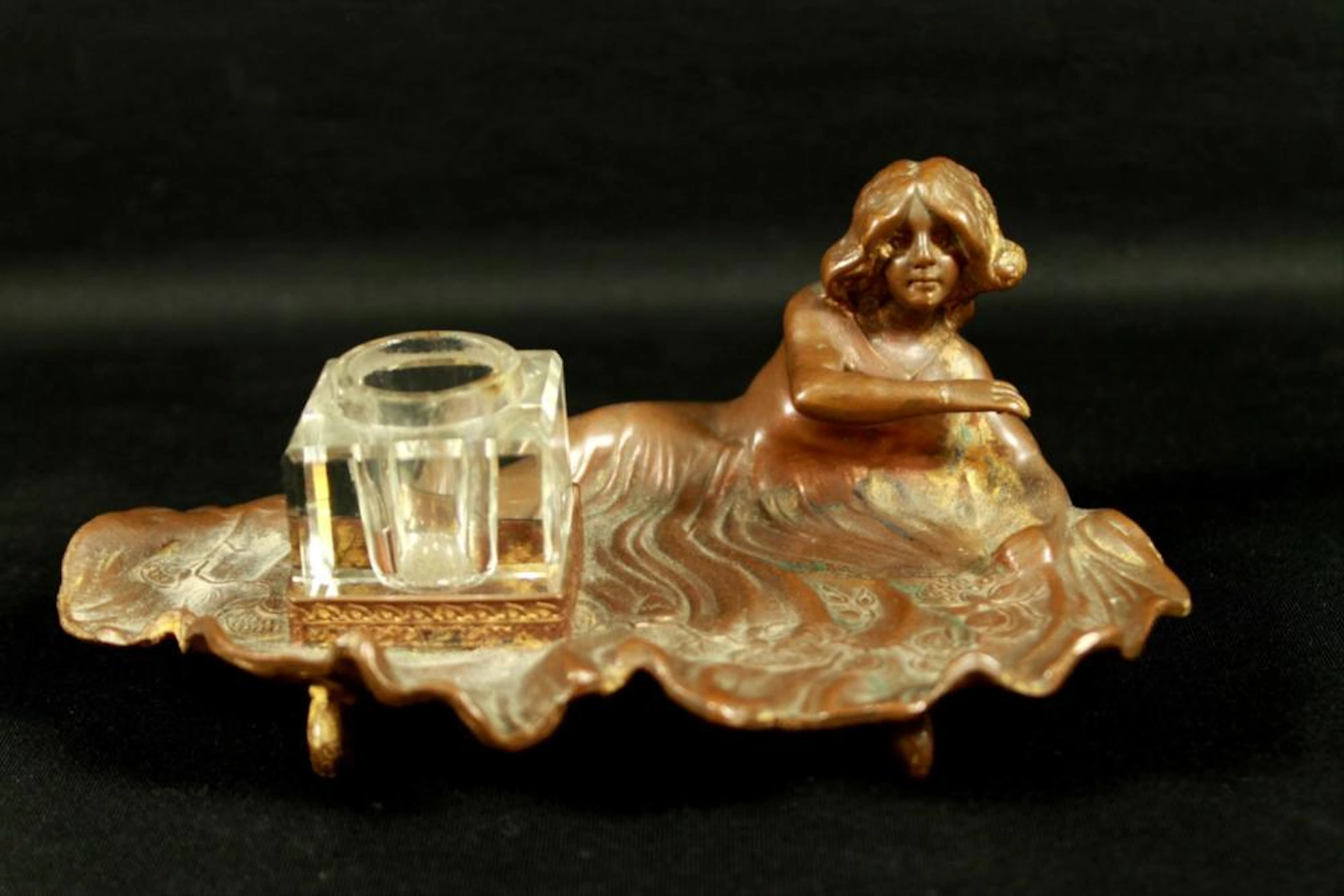 FIGURAL INKWELL