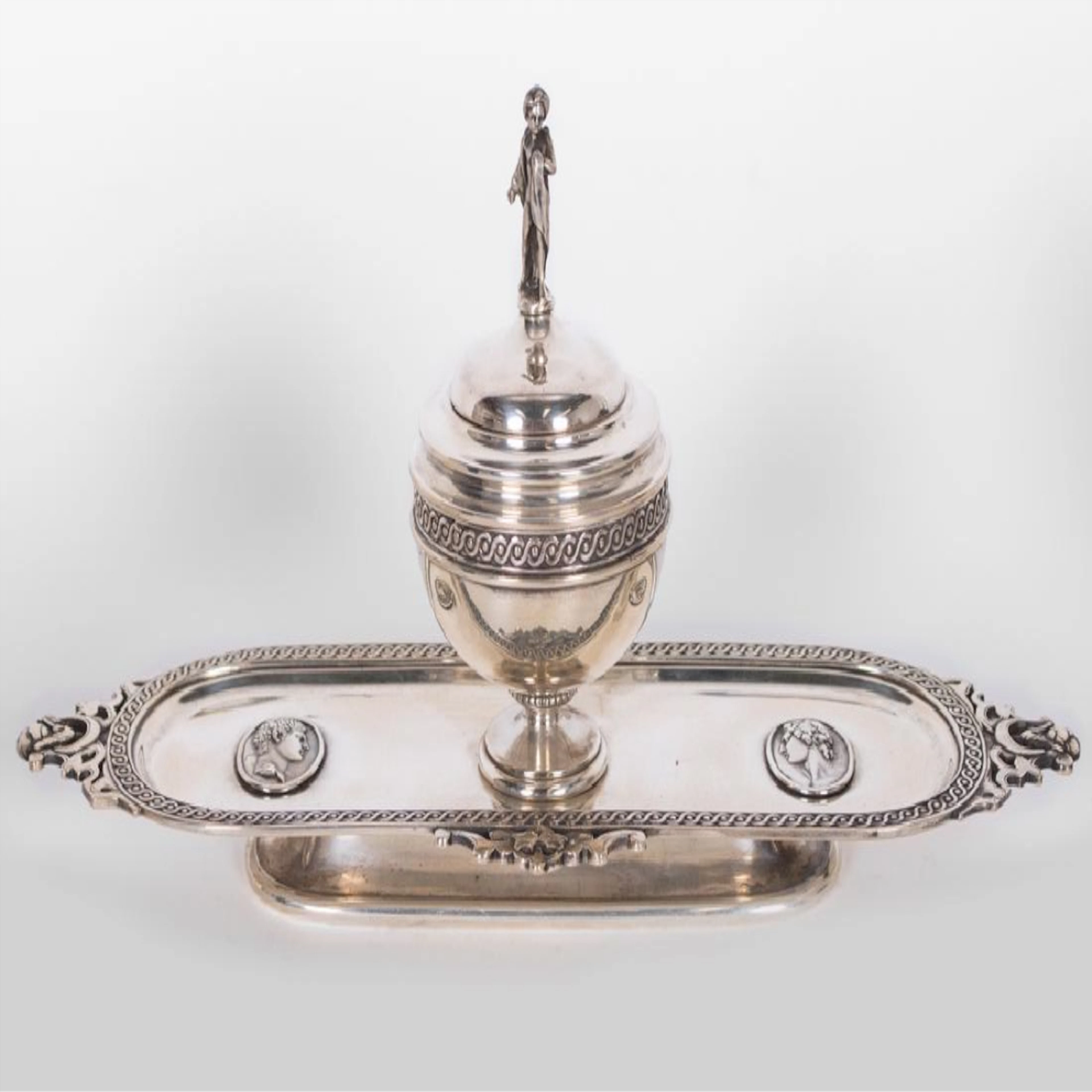 ANTIQUE TIFFANY & CO. STERLING SILVER INK STAND
