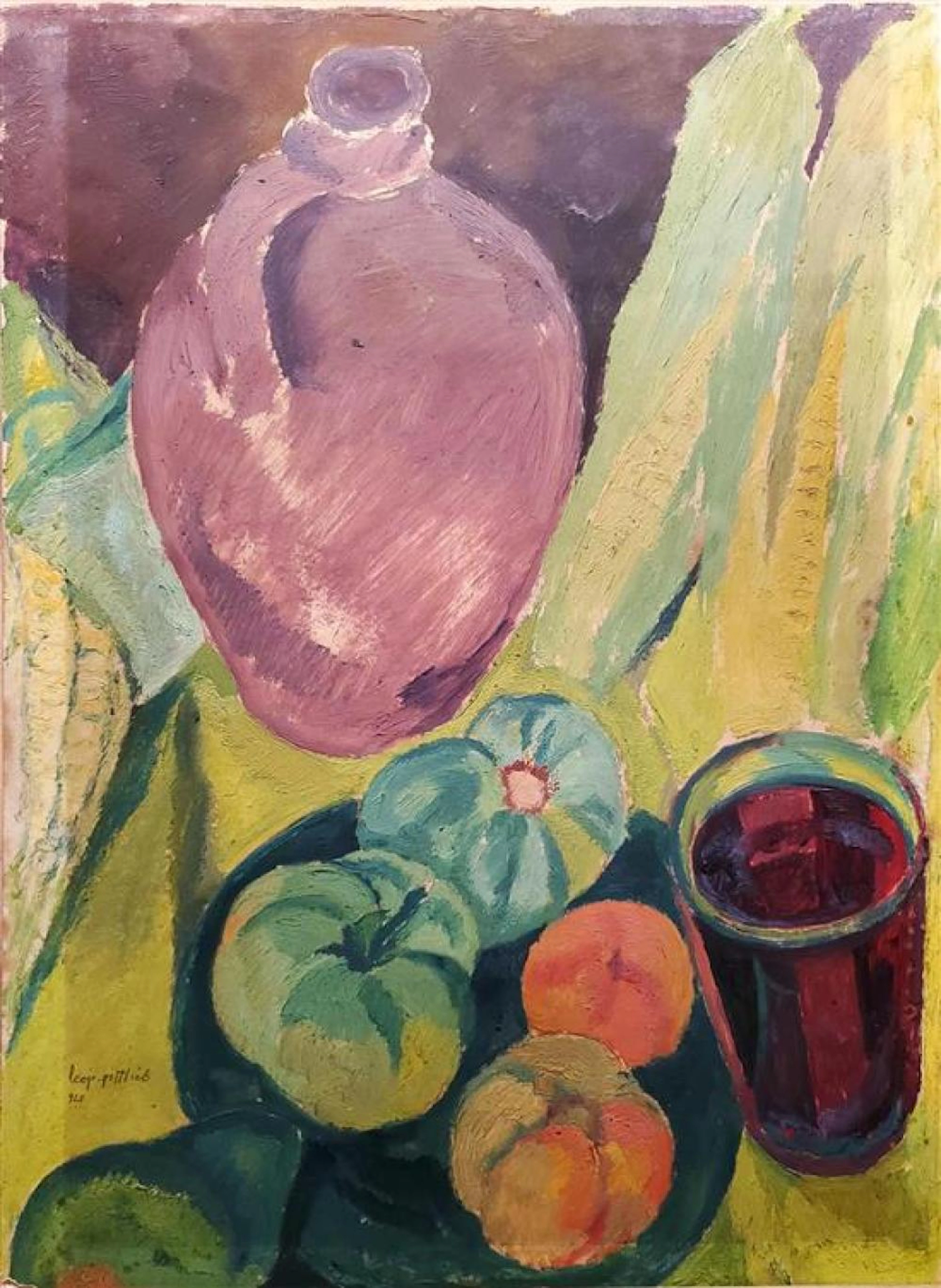 Leopold Gottlieb 1883-1934 (French) Still life, 1923 oil on paper