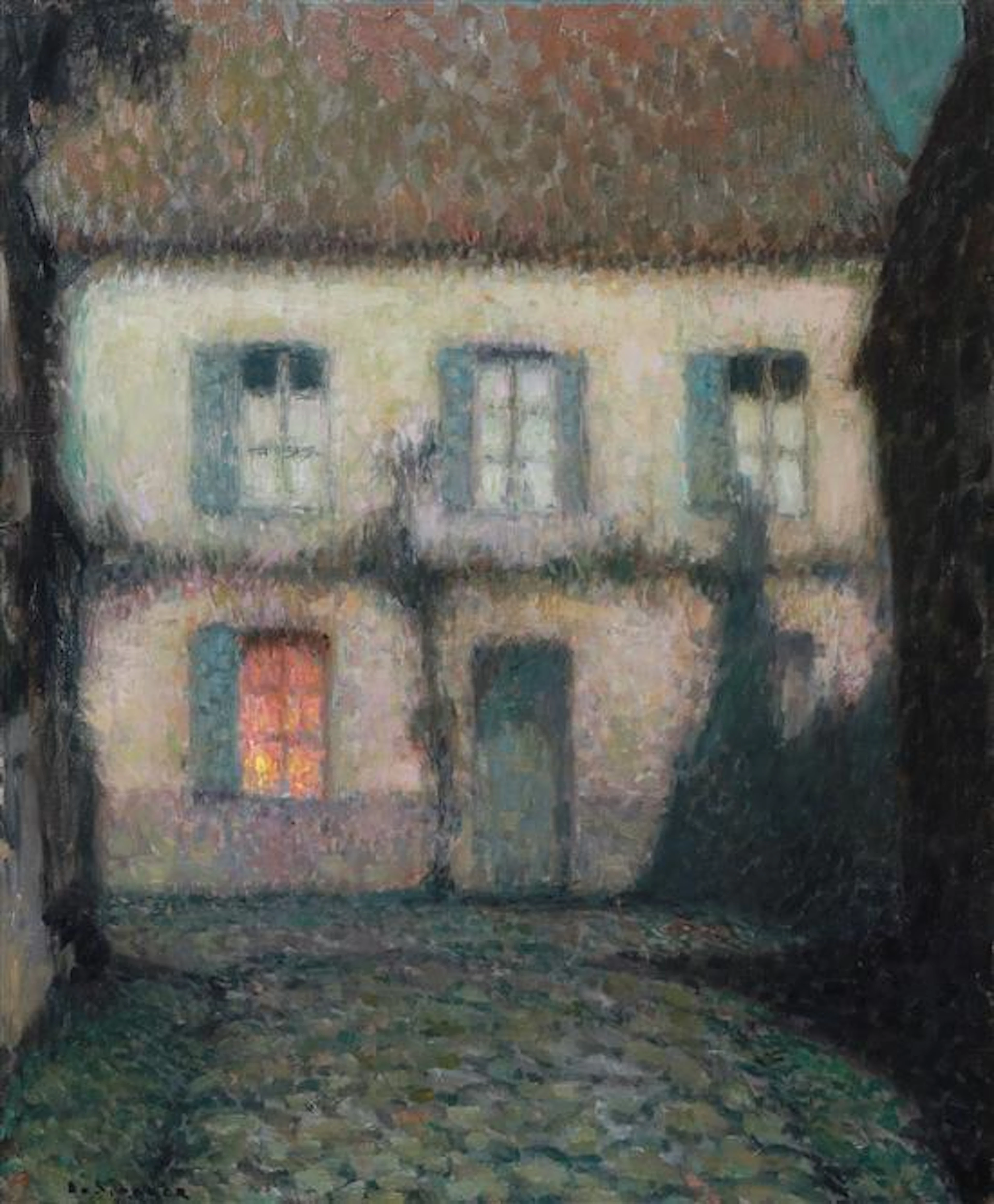Henri Le Sidaner 1862-1939 (French) La maison de l'aveugle au clair