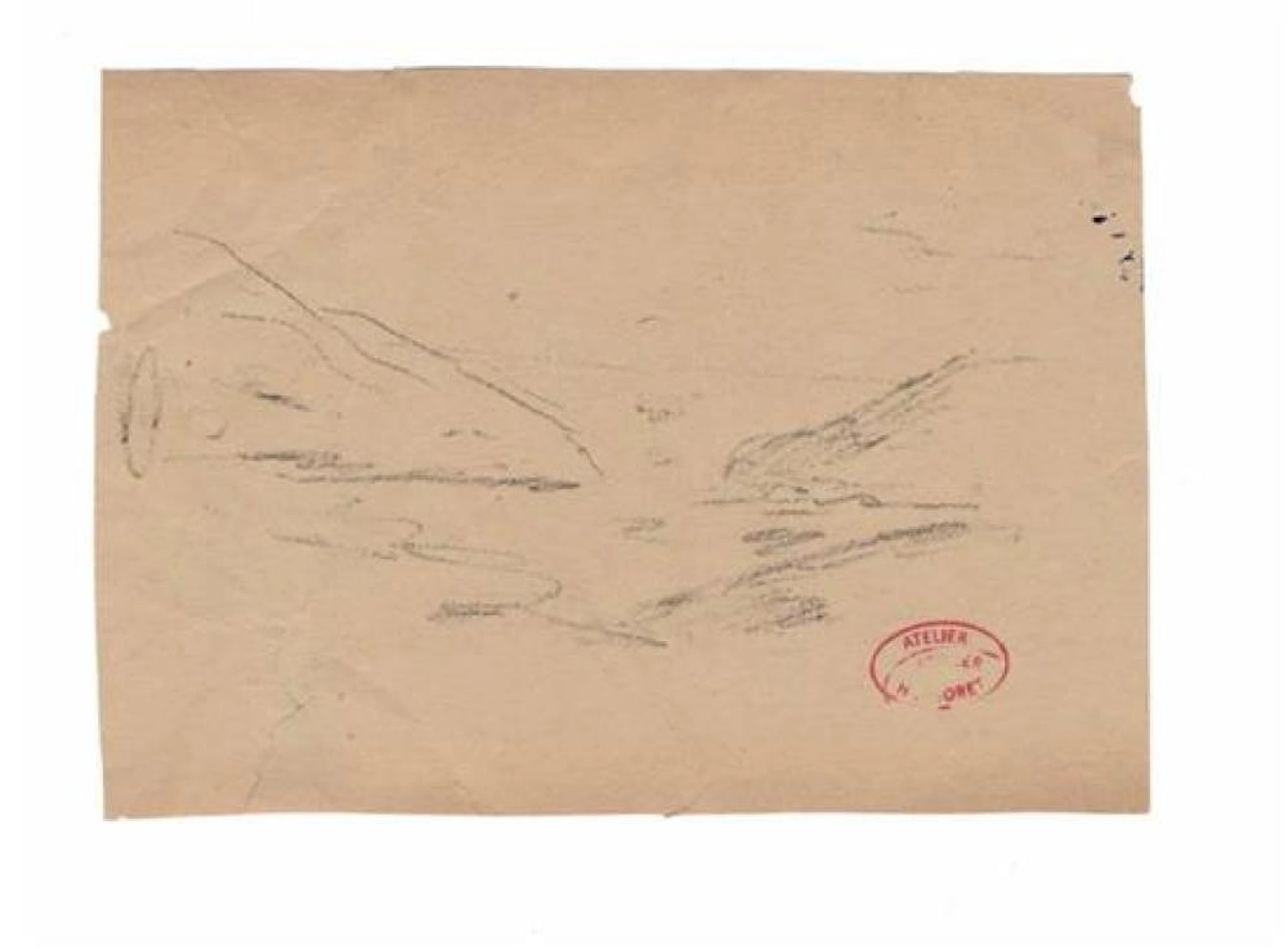 Henri Moret 1856-1913 (French) Untitled pencil on paper