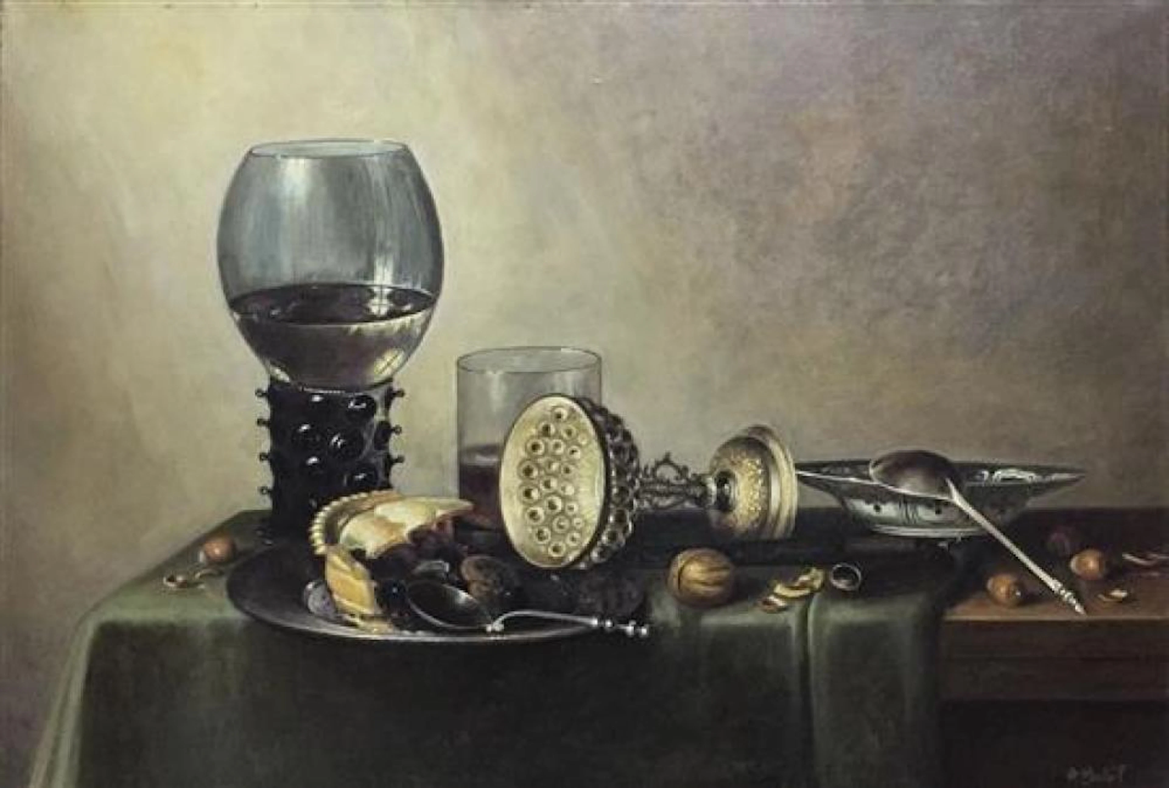 After Willem Claesz. Heda 1594-1680/82 (Dutch) Still life on the table
