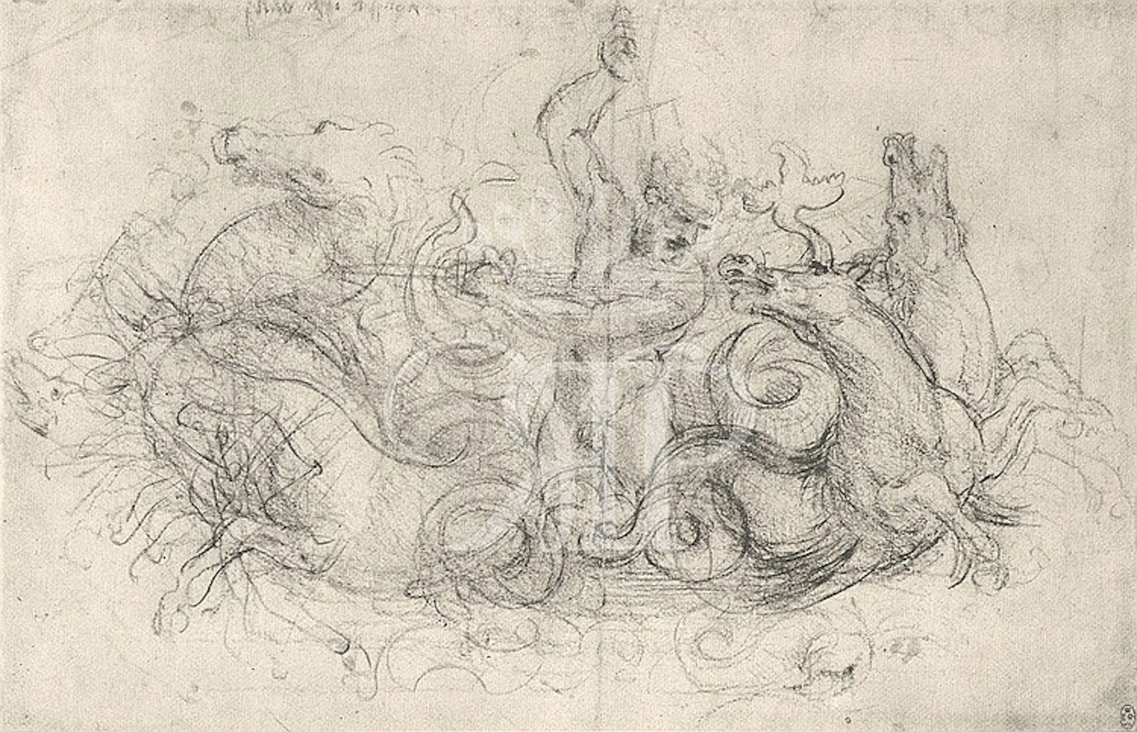 Lithographic Prints - Leonardo Da Vinci Drawings (Set of Two)
