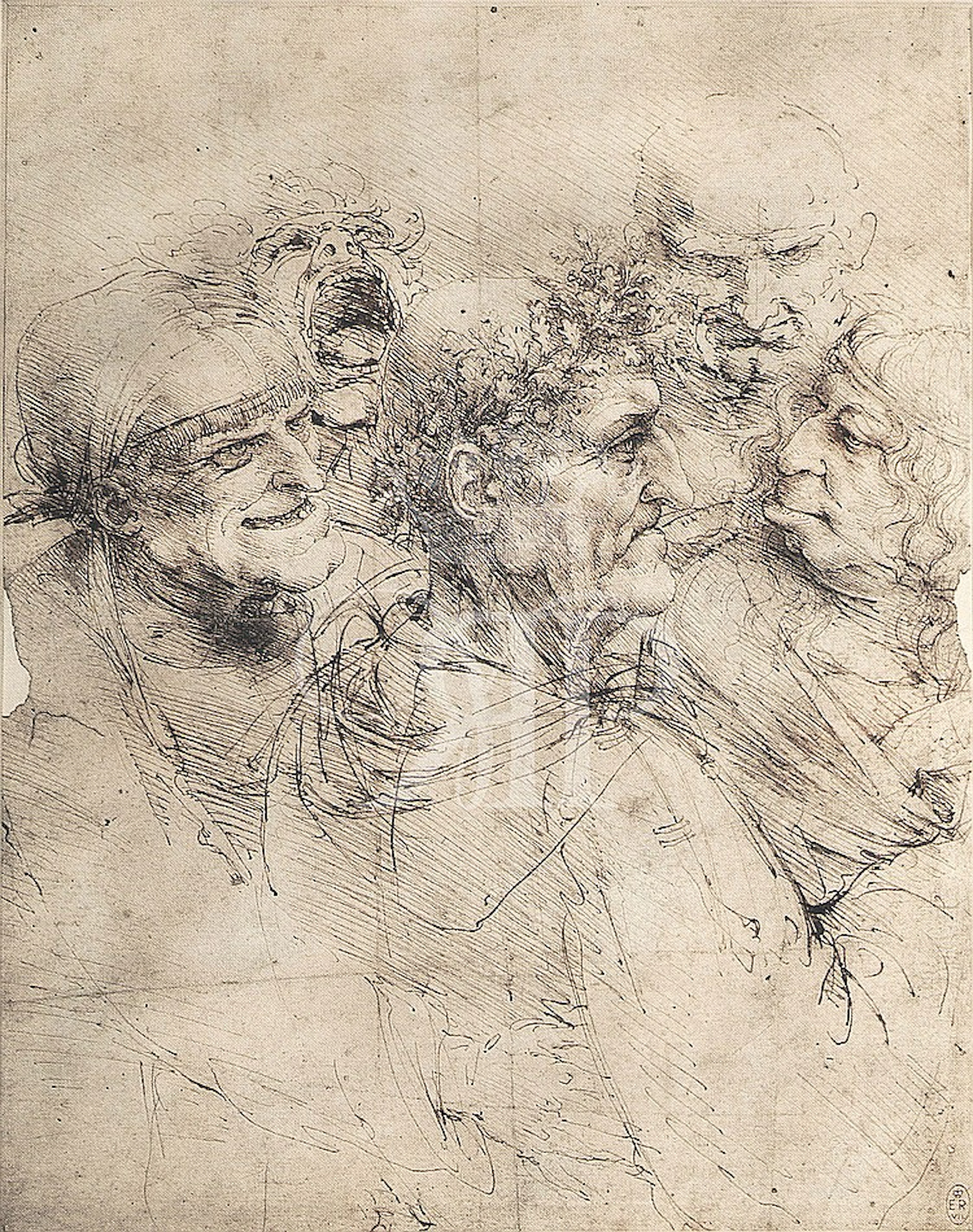 Lithographic Prints - Leonardo Da Vinci Drawings (Set of Two)