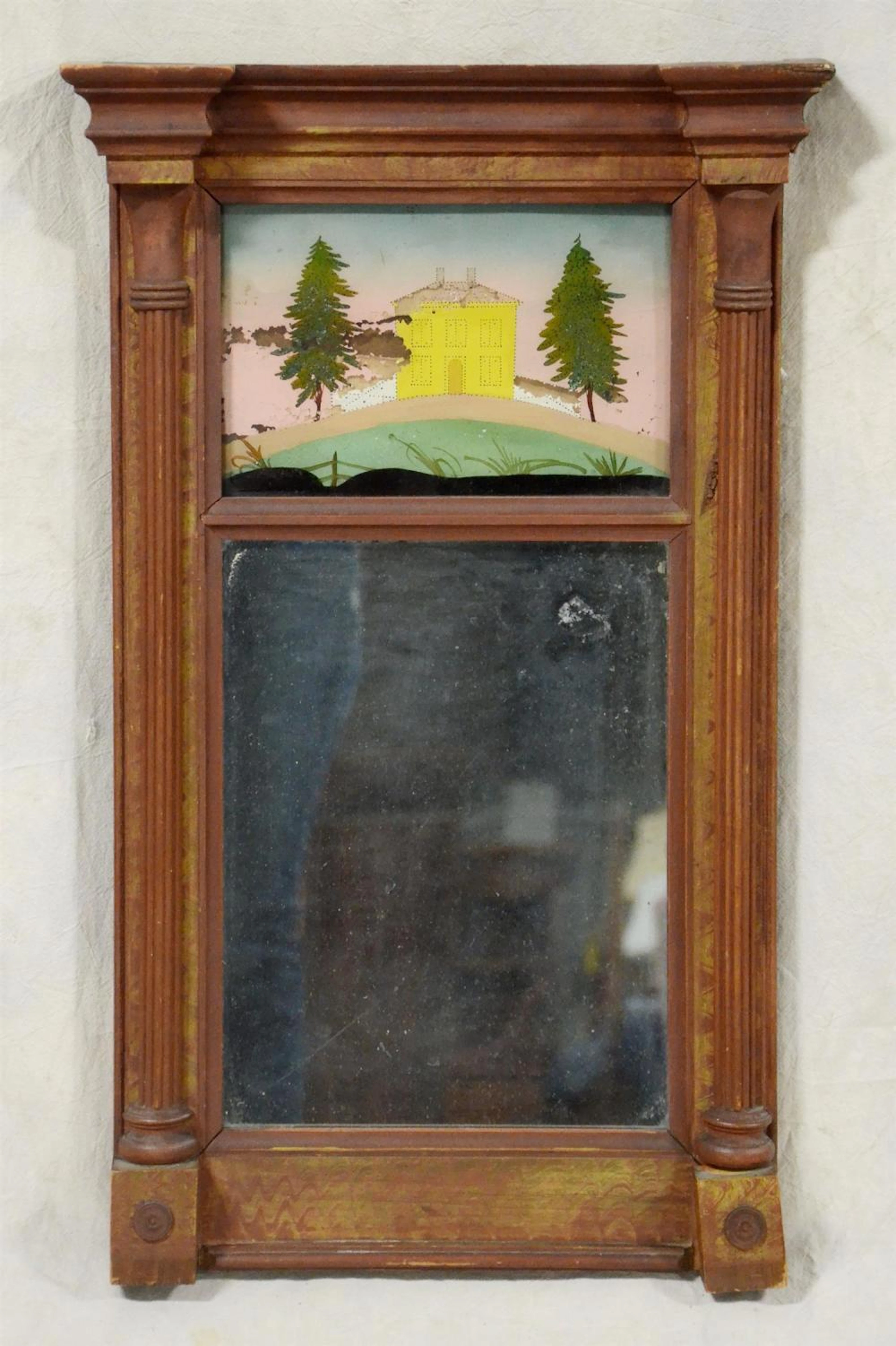 Mahogany Federal mirror