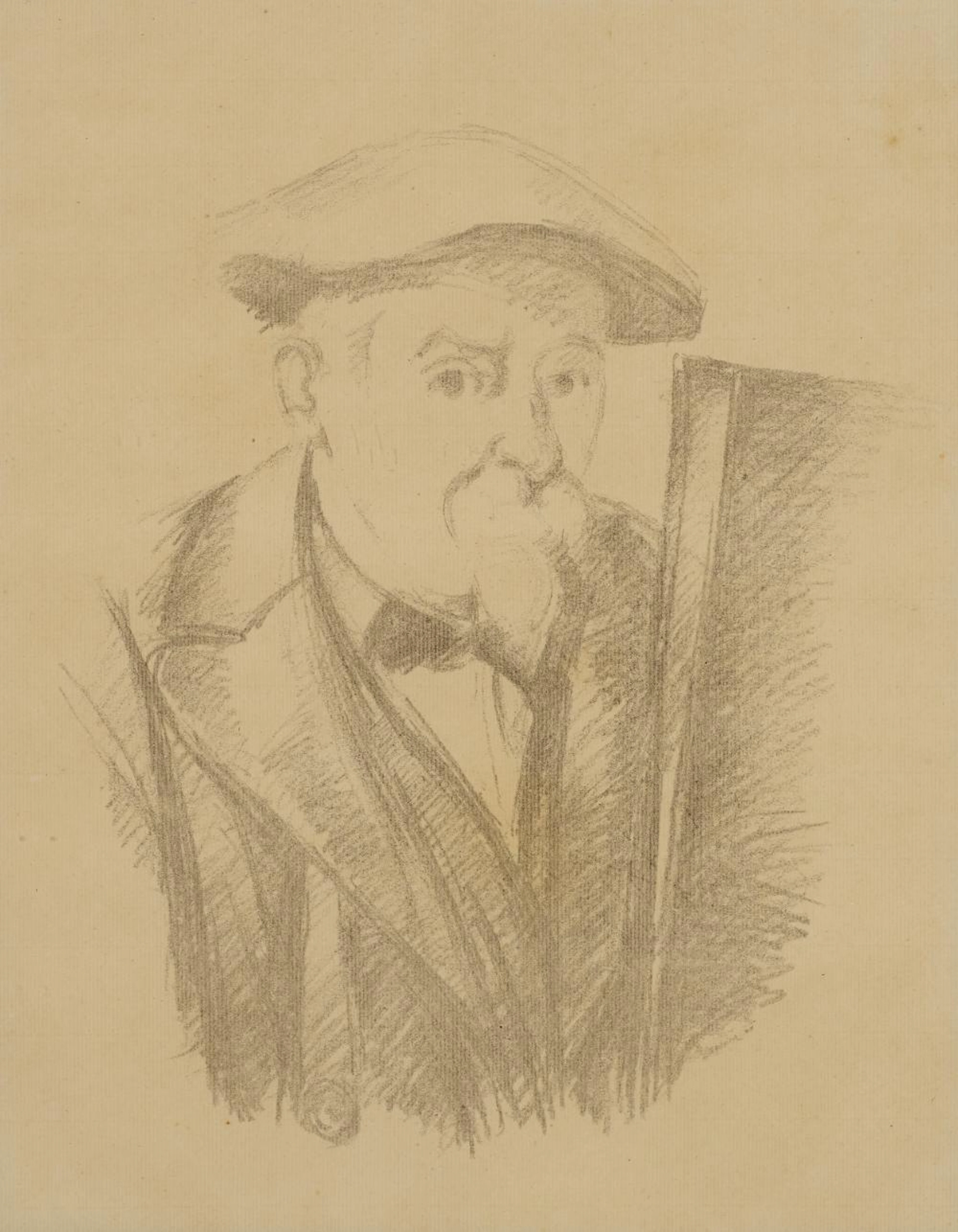 PAUL CÉZANNE (1839-1906, French), Self-Portrait c1898, printed 1914