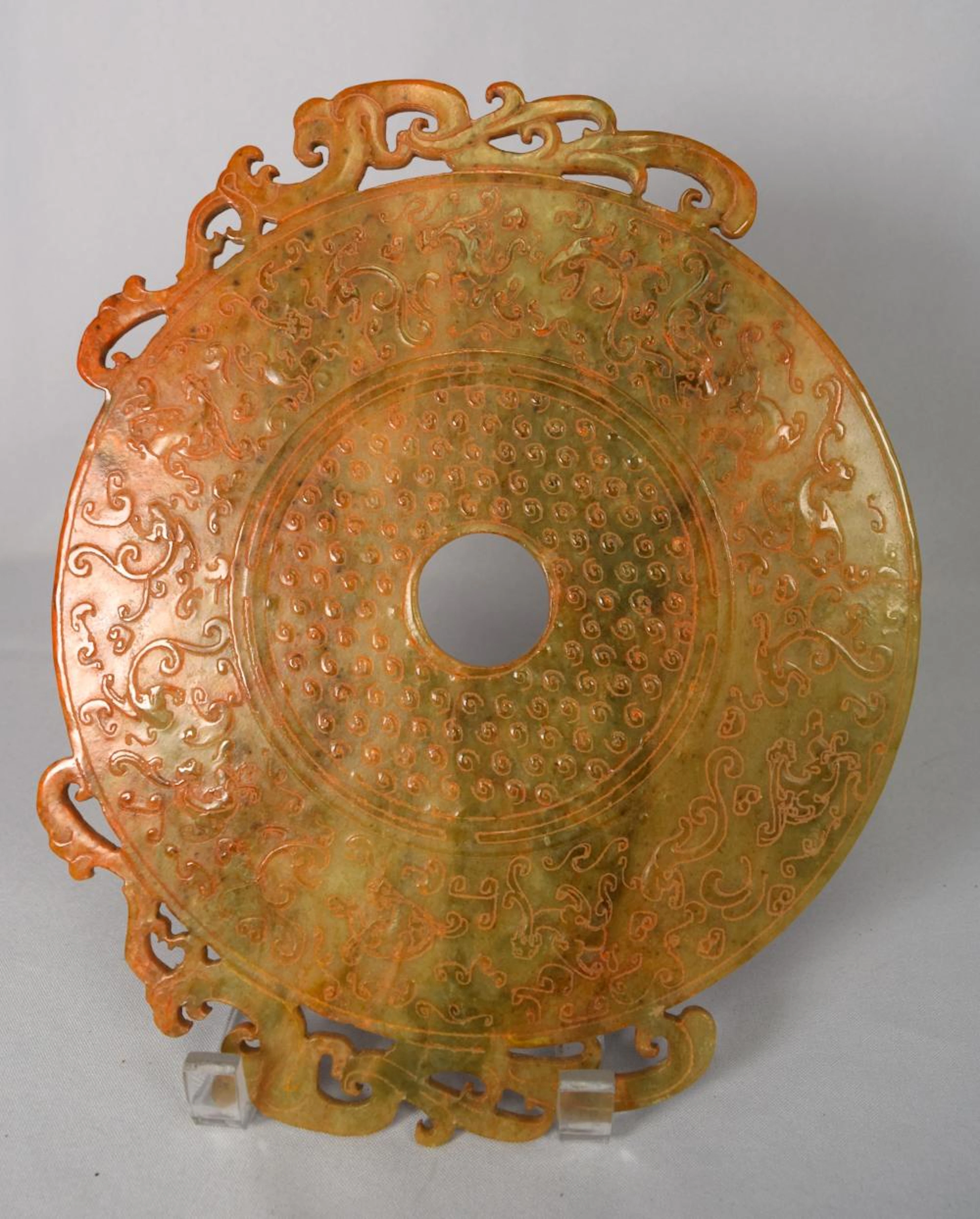 OLD CHINESE JADE BI: