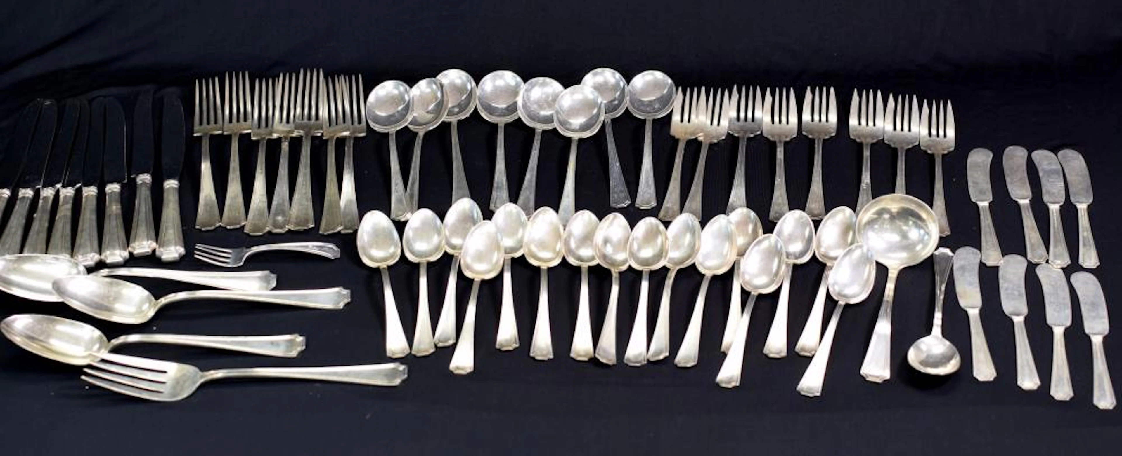 GORHAM FAIRFAX STERLING SILVER FLATWARE SERICE 8