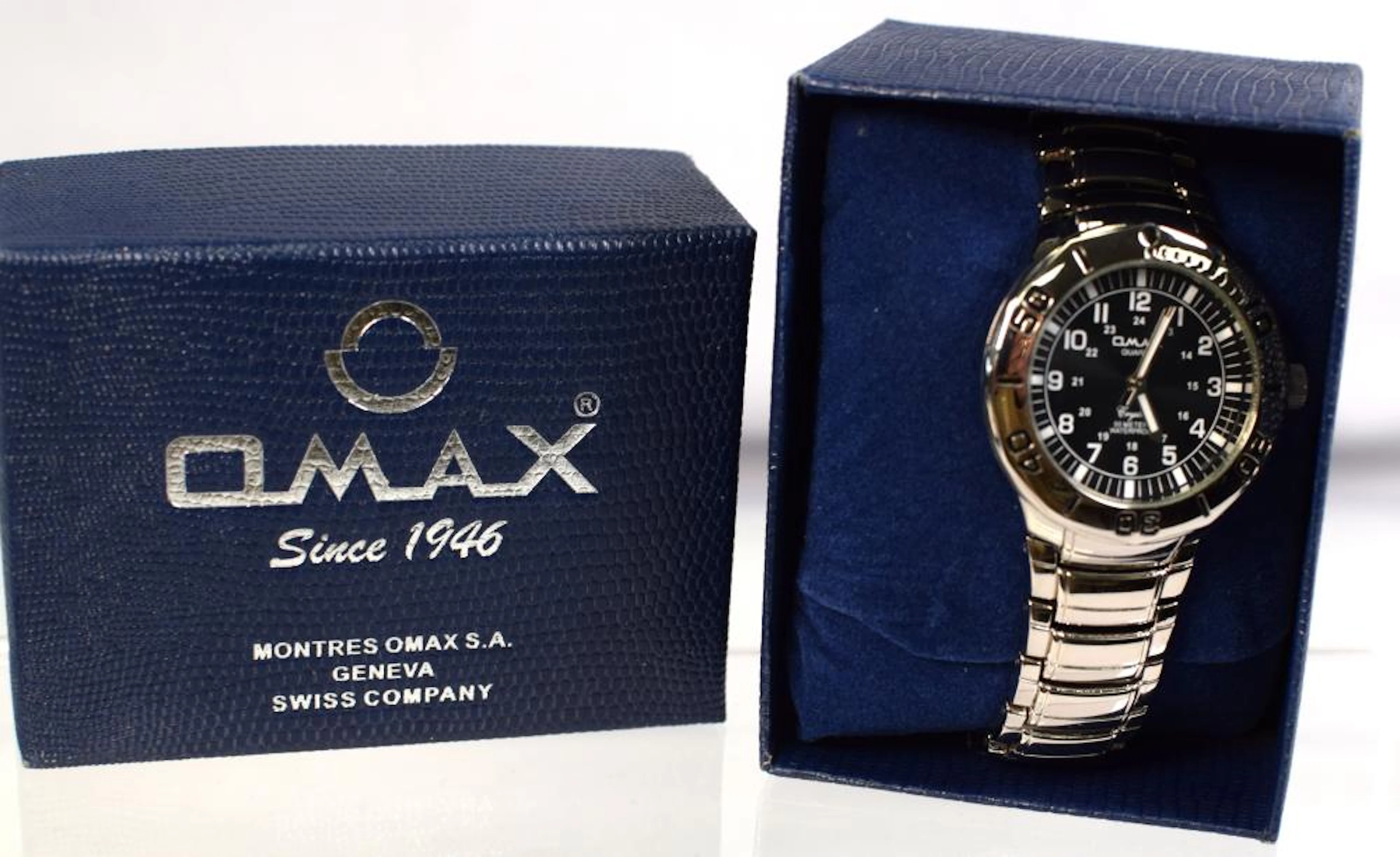 OMAX MENS GENEVA SWISS WRIST WATCH