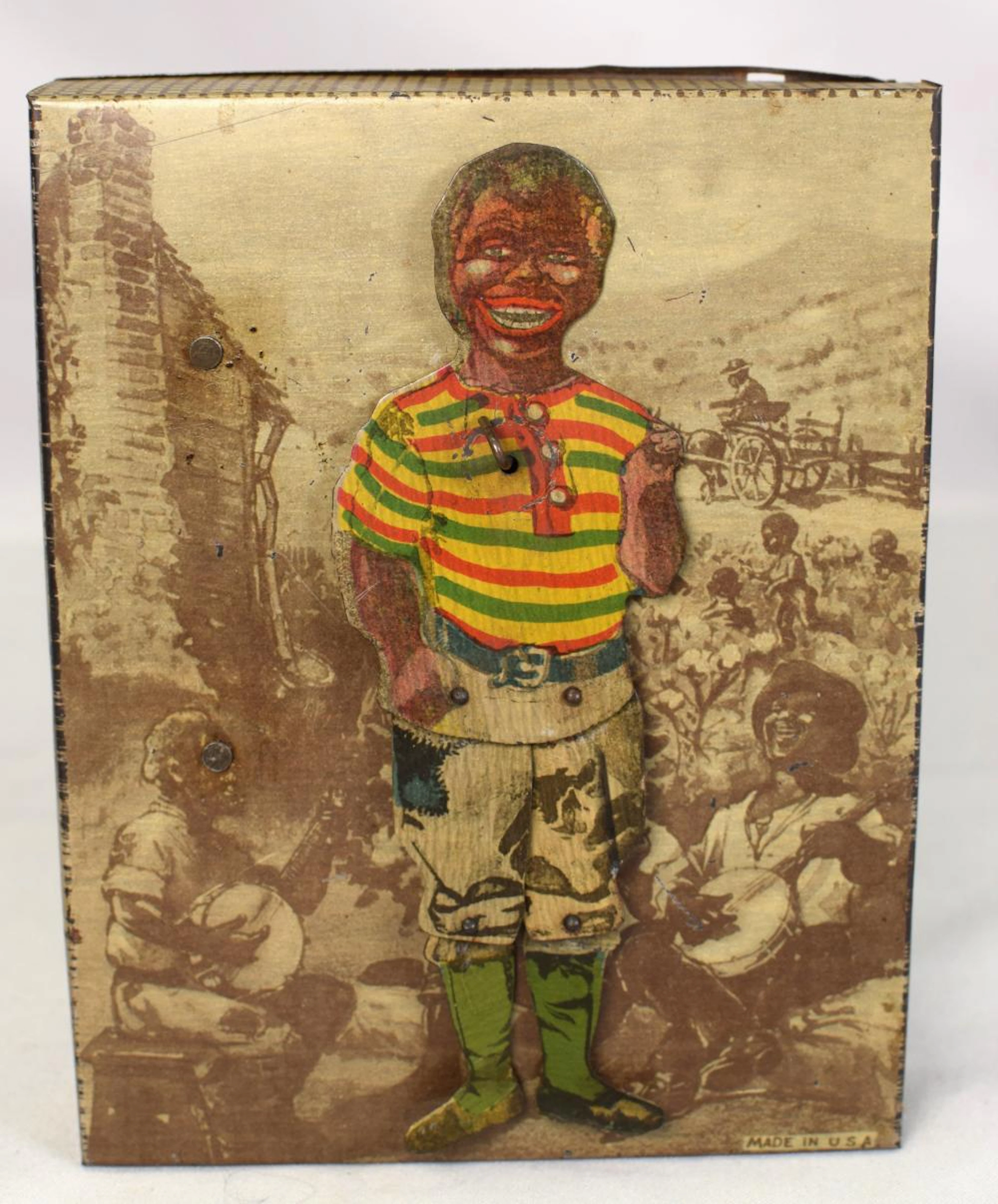 BLACK AMERICANA WIND UP TIN TOY