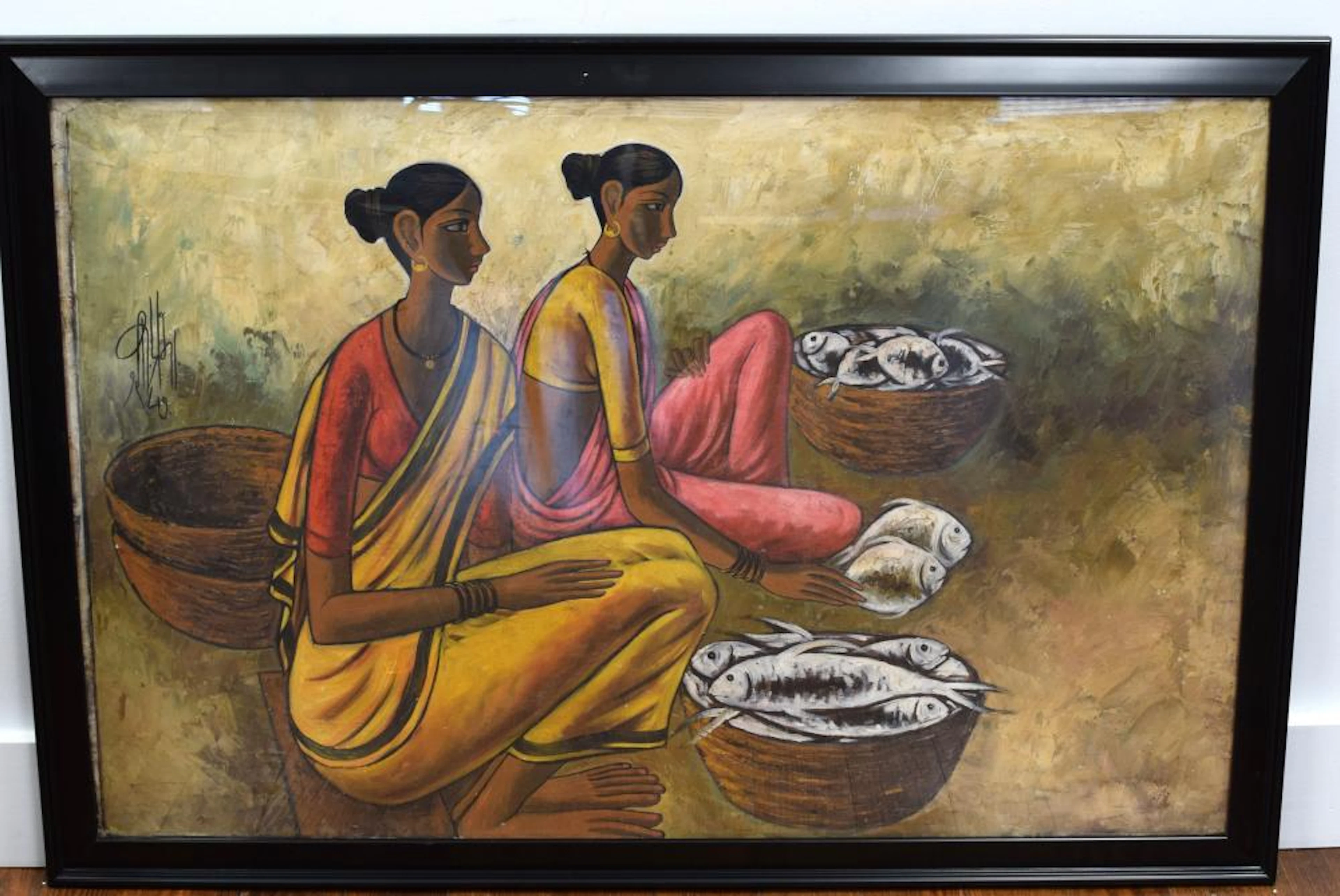 B. PRABHA OIL ON CANVAS PAINTING: