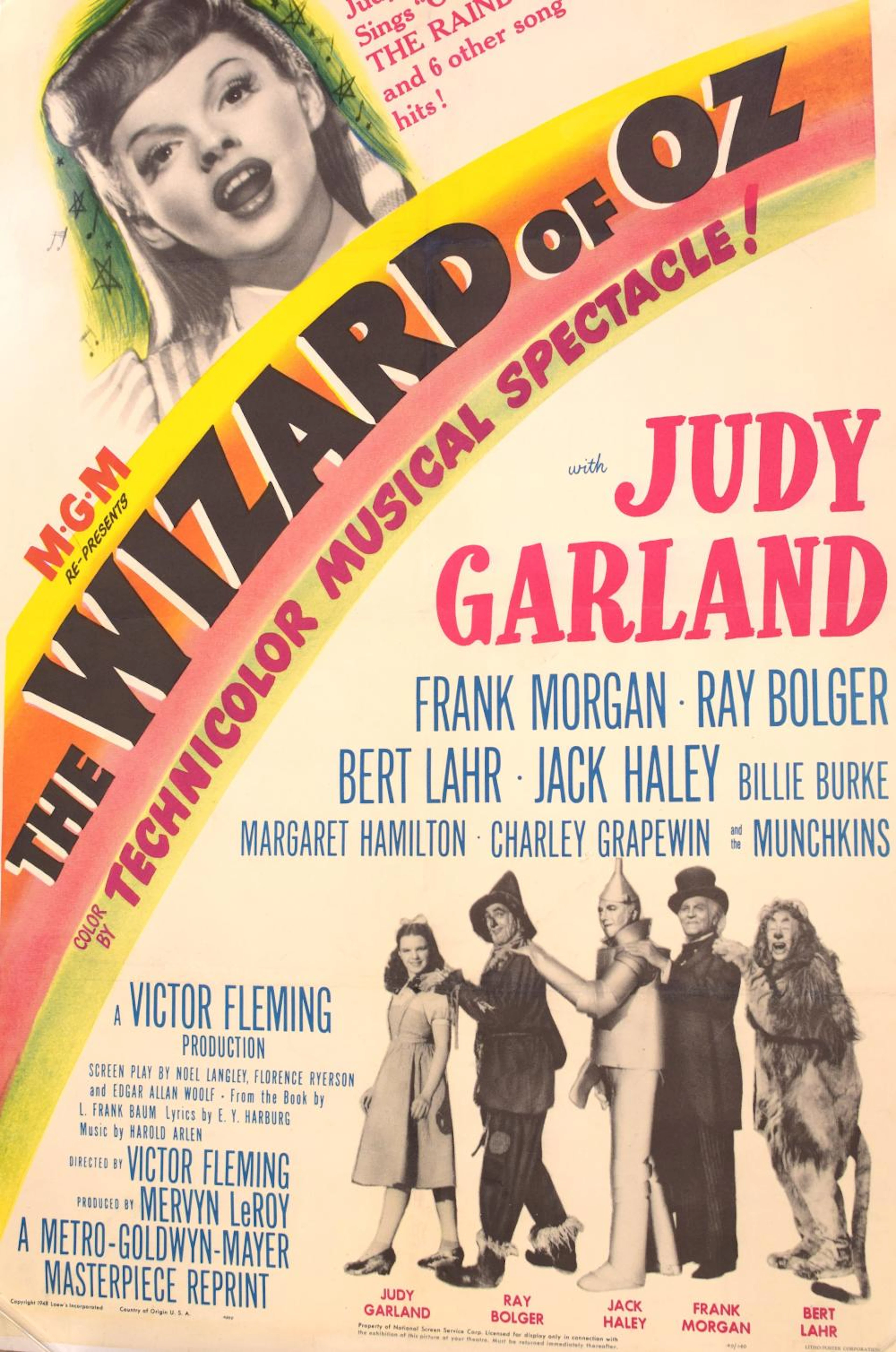 THE WIZARD OF OZ MOVIE POSTER 1948