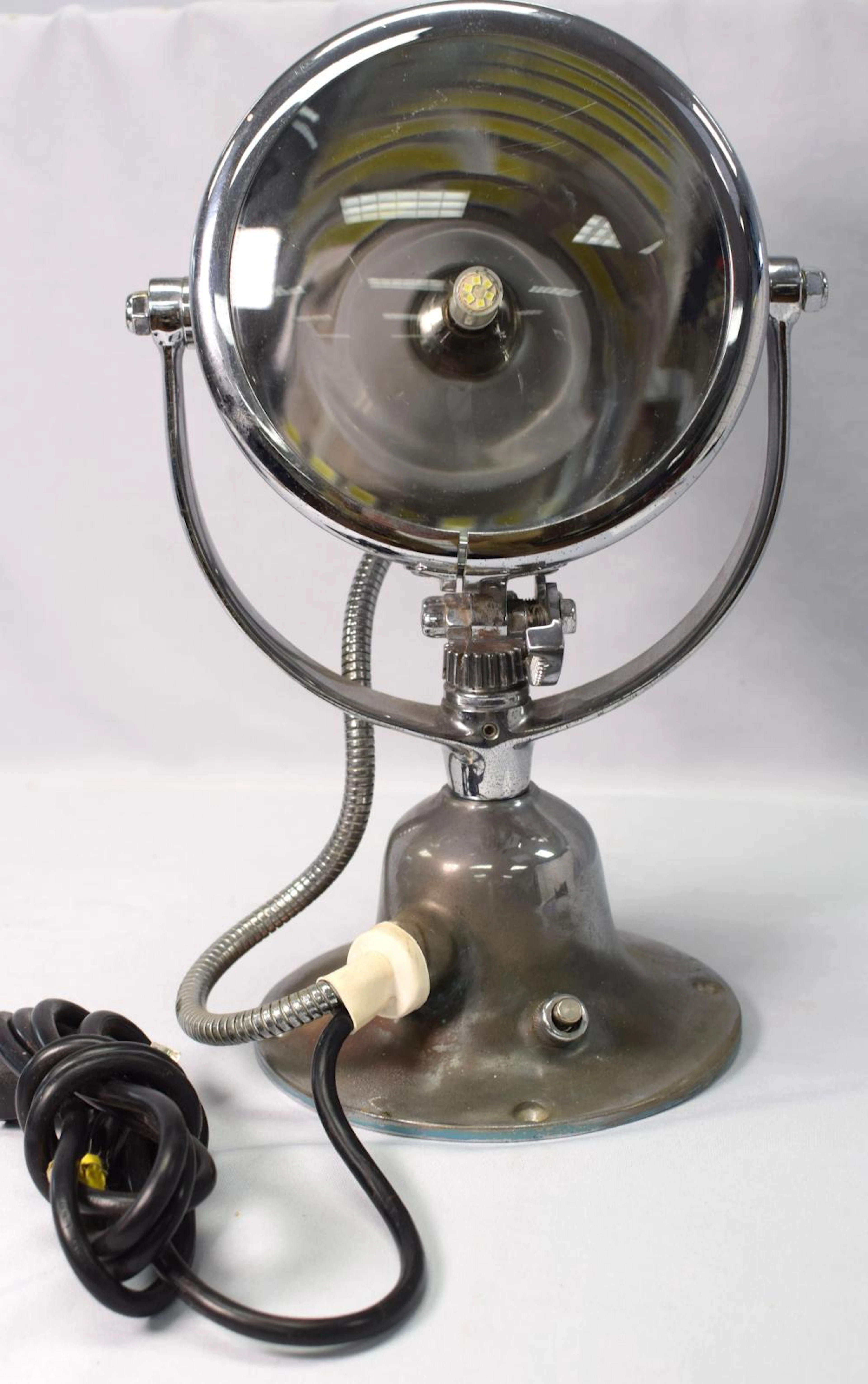 CHROME PLATED BRASS SPOTLIGHT