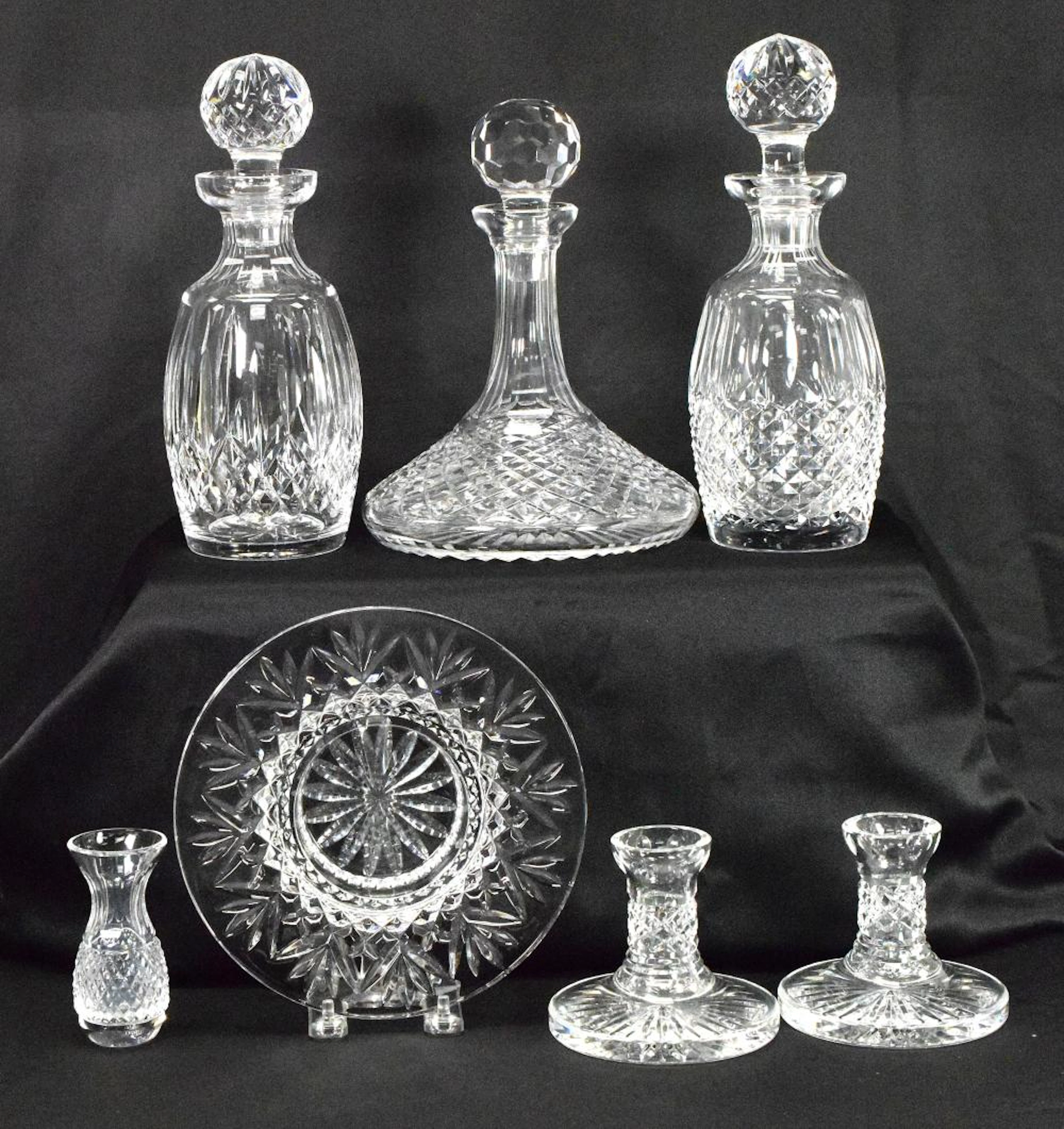 WATERFORD CRYSTAL TABLE ITEMS