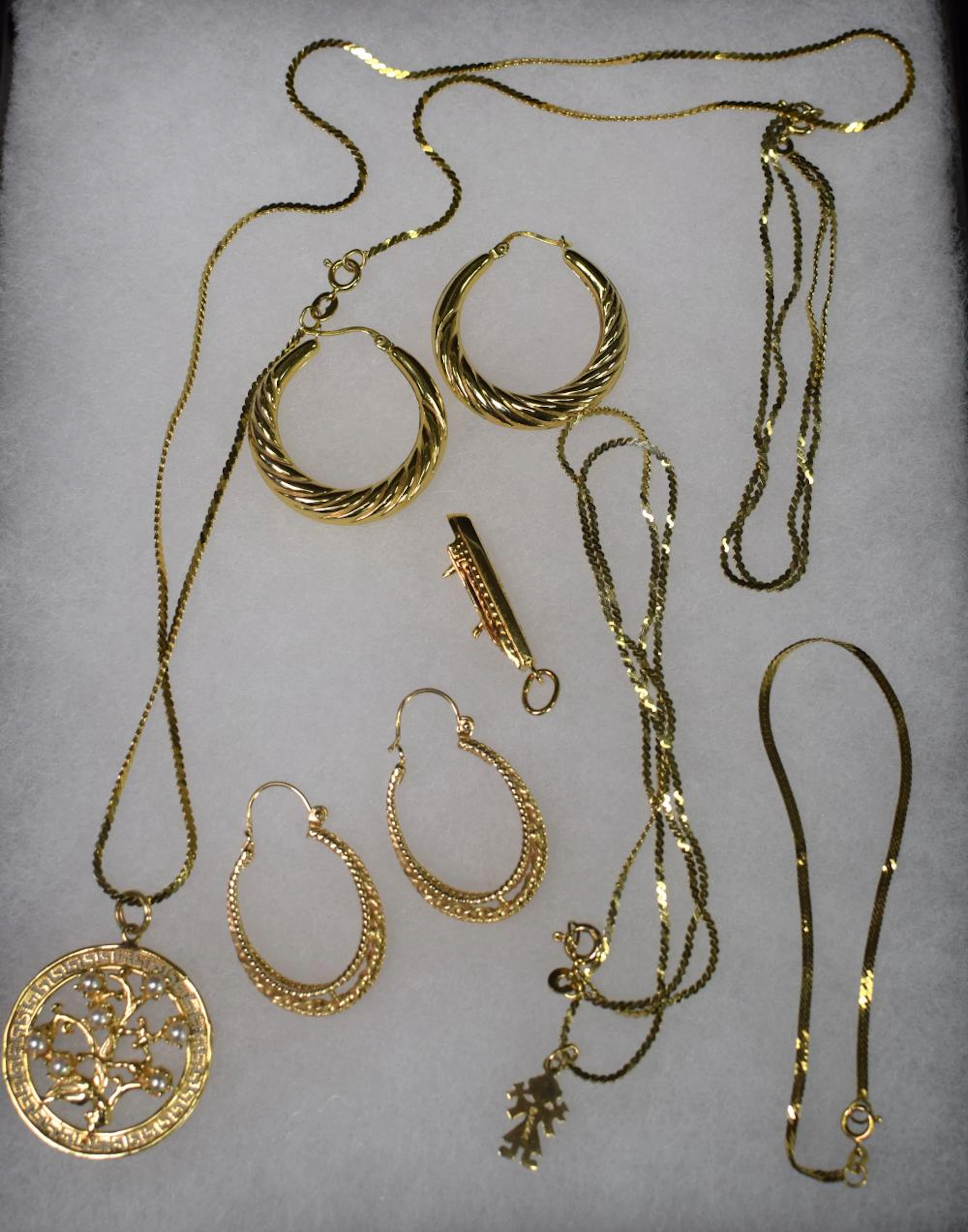 (on-7) 14K GOLD JEWELRY PIECES