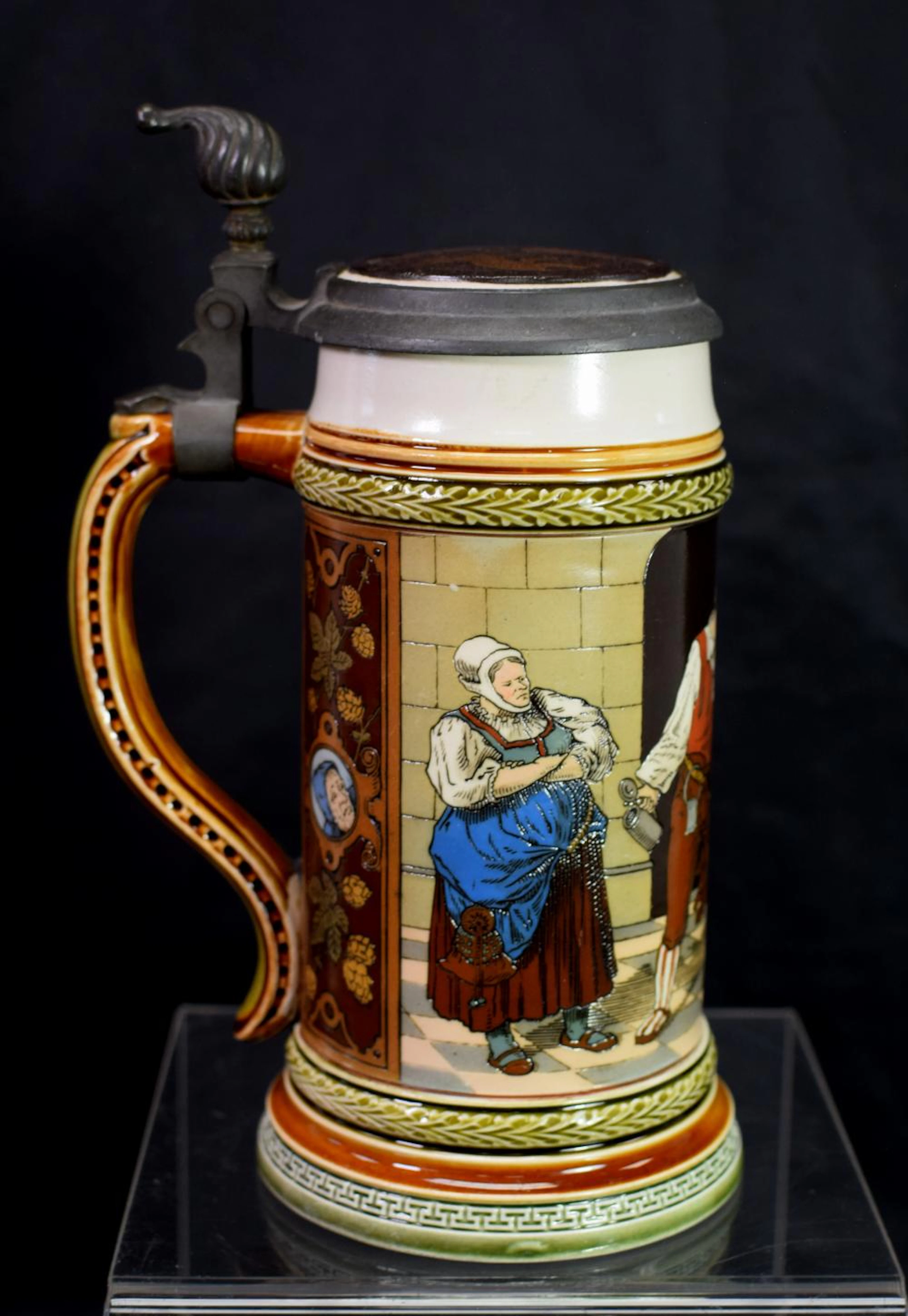 GERMAN METTLACH CERAMIC STEI