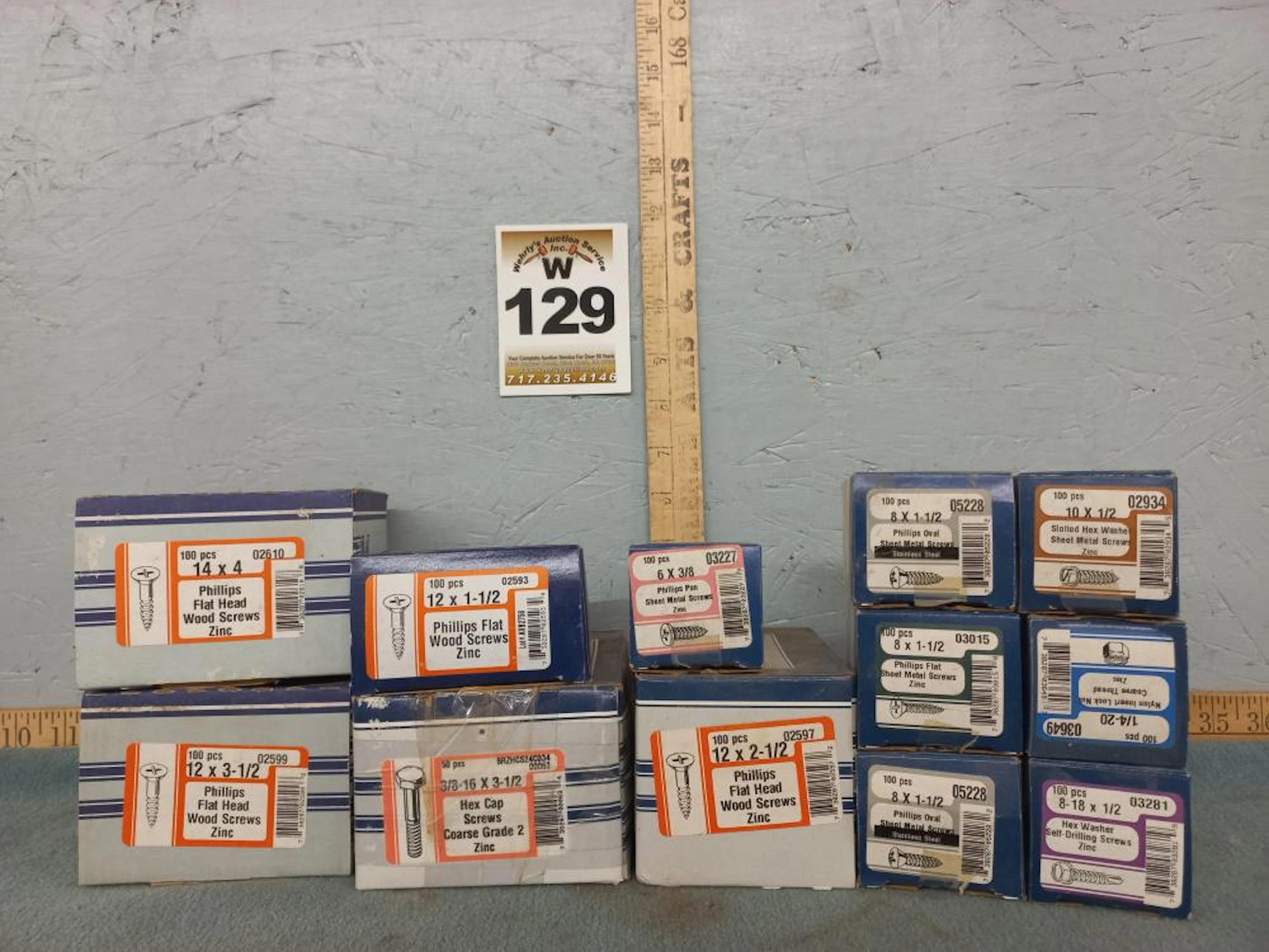 12 Boxes of Assorted Hardware