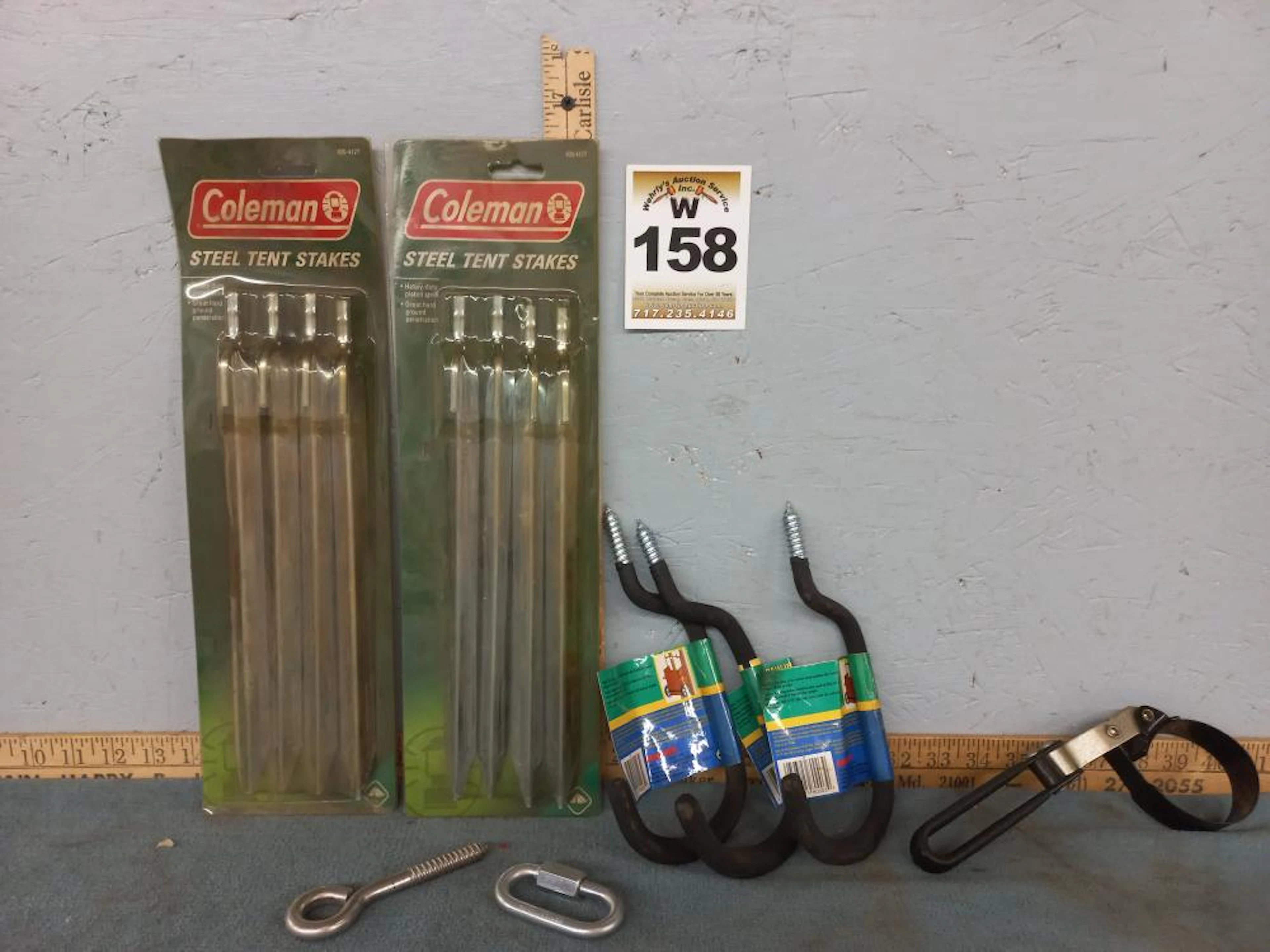 Coleman tent stakes/Bike hangers