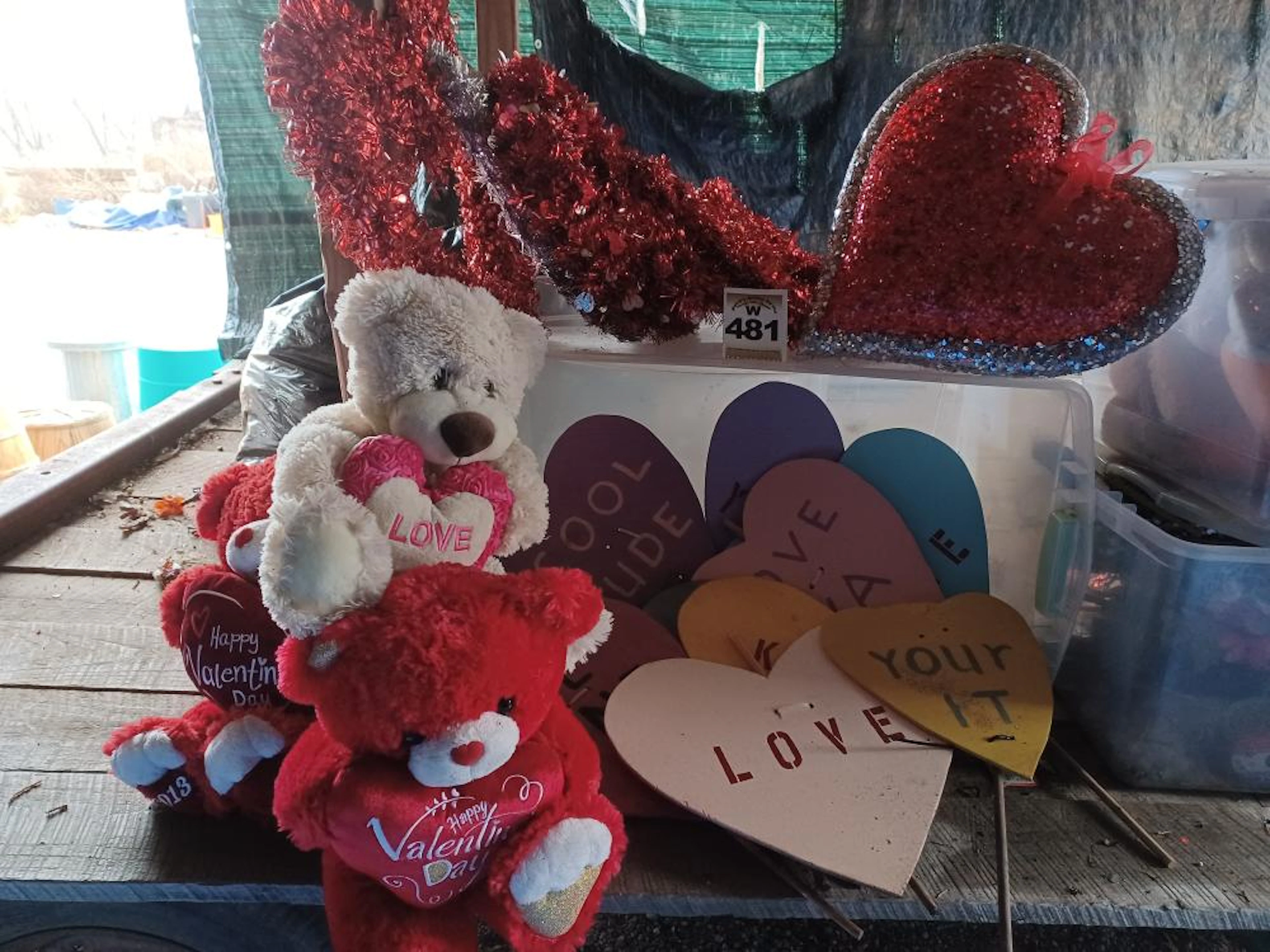 Tub Valentine Decorations