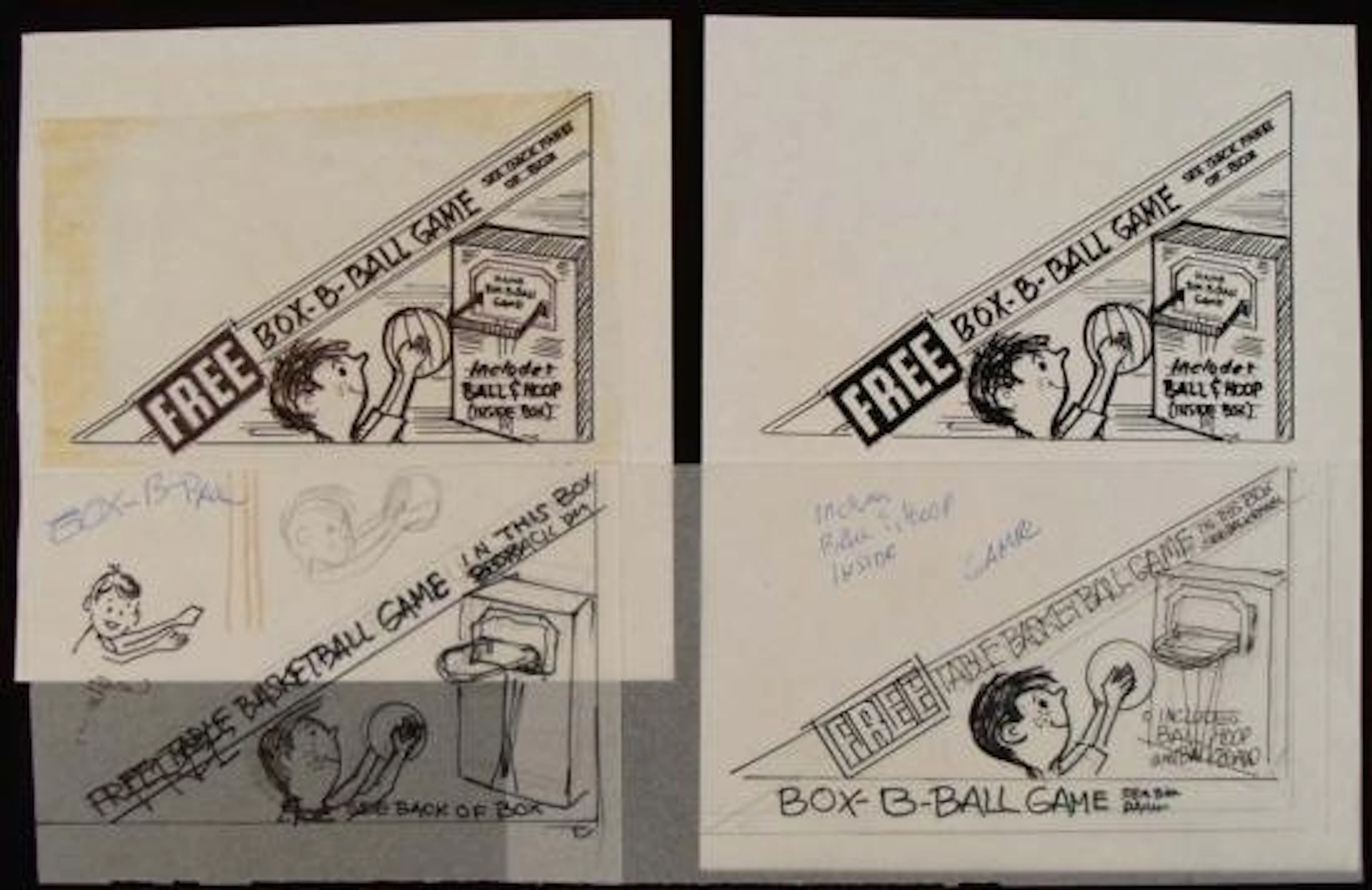 Original Product Art Drawings Ed Margolis Basketball