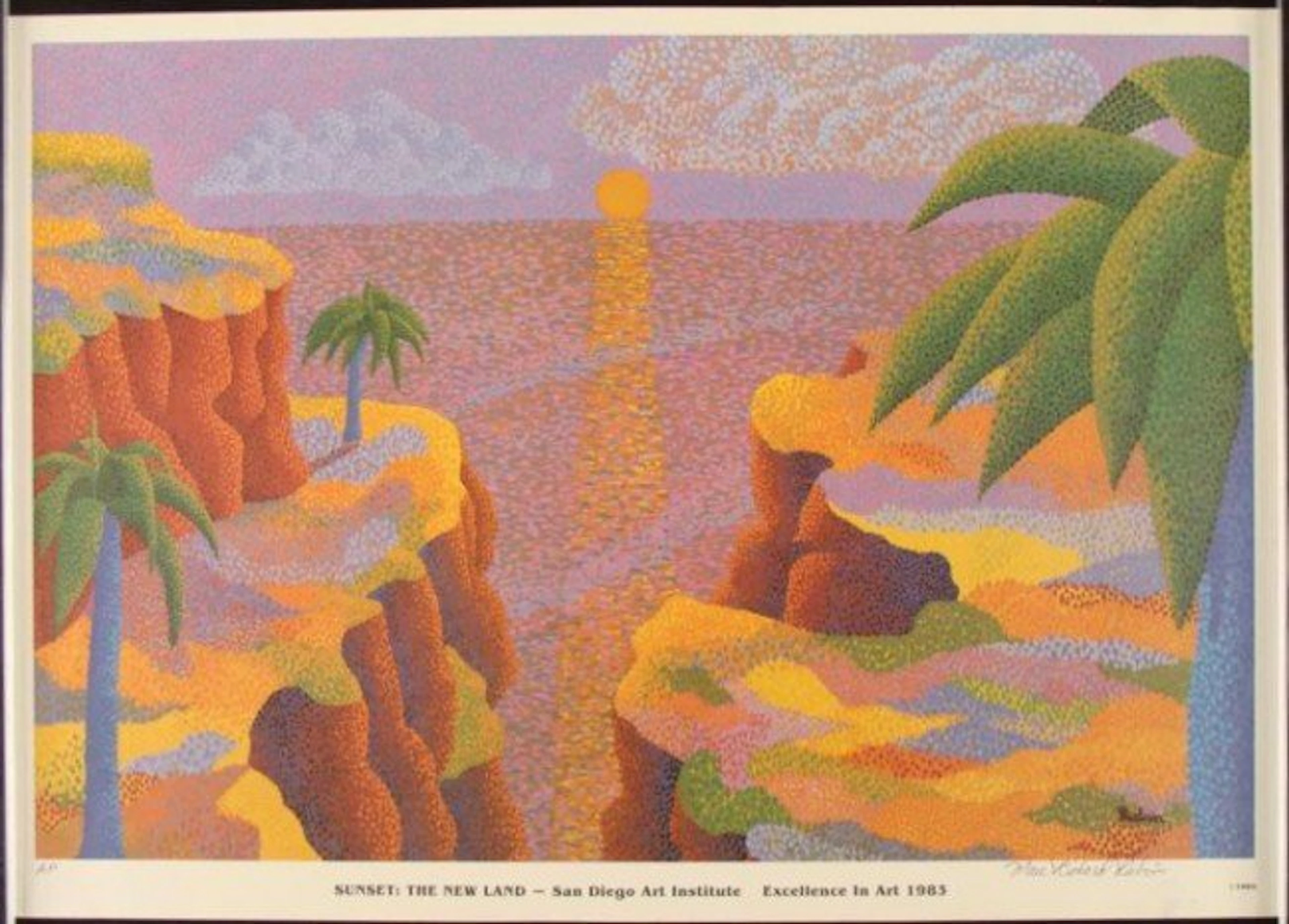 Marc Richard Rubin Signed Art Print Sunset The New Land