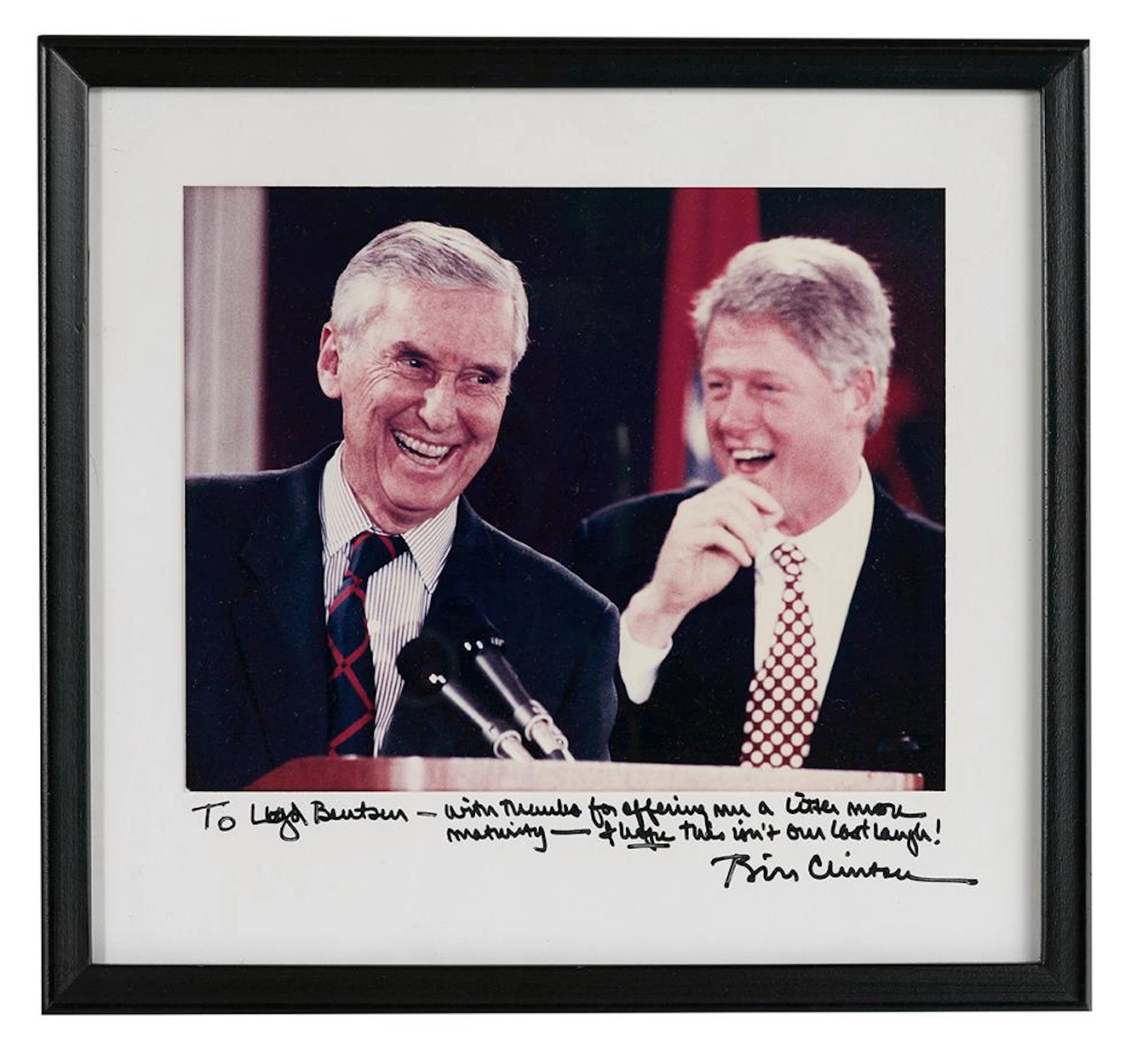 Bill Clinton Autographed Photo