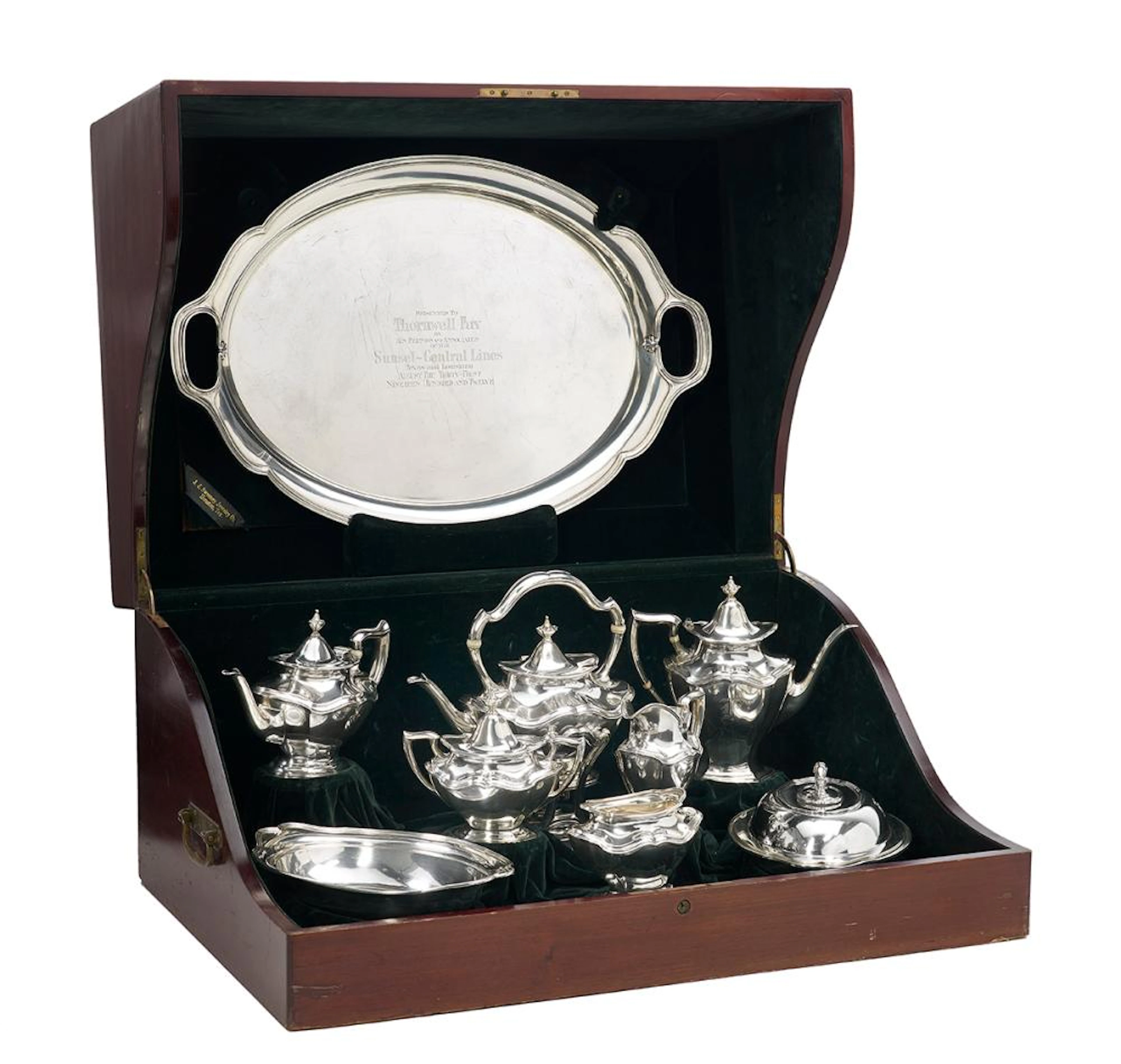Grand Reed & Barton "Hepplewhite" Presentation Sterling Silver Tea Service