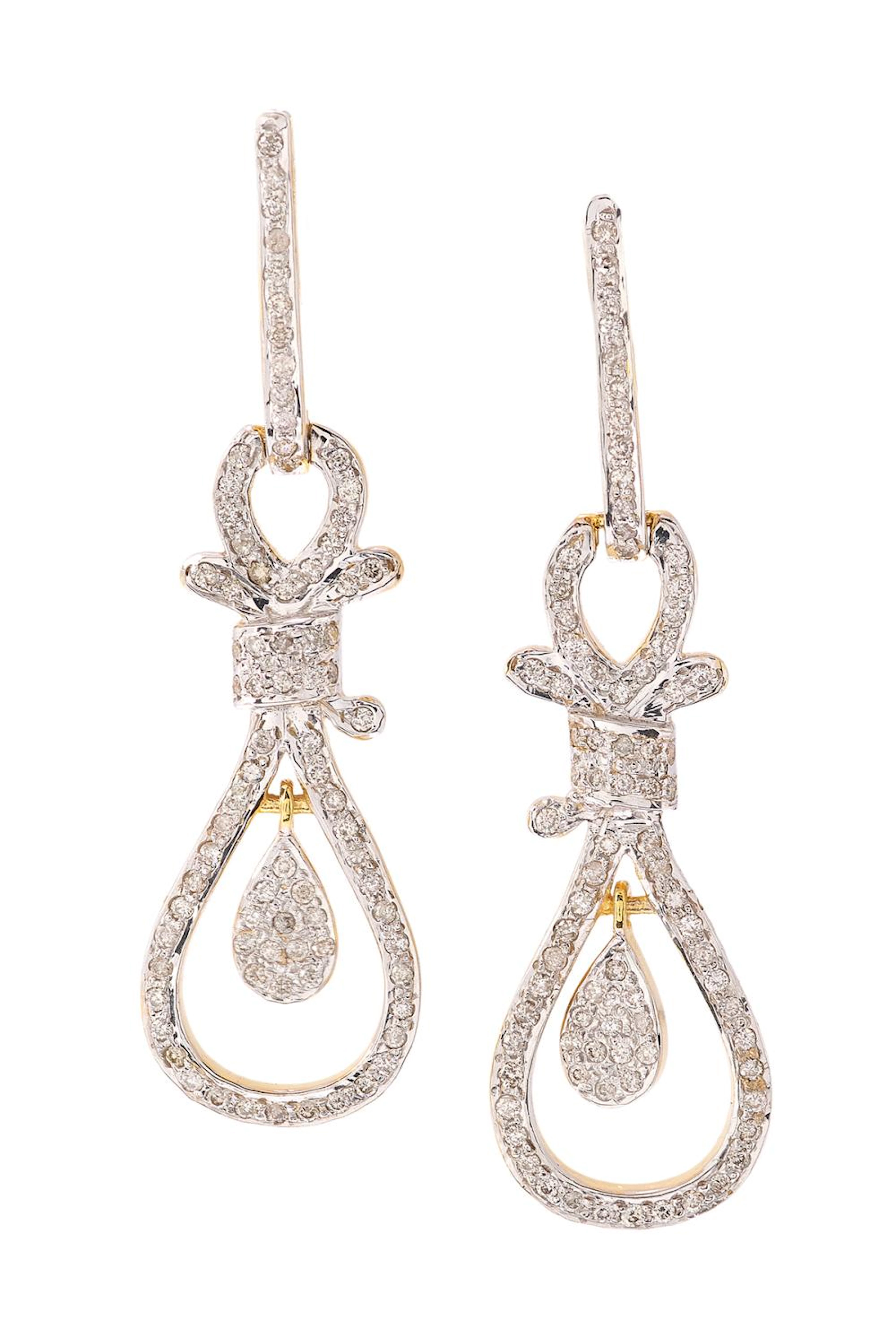 Pair of Diamond Earrings