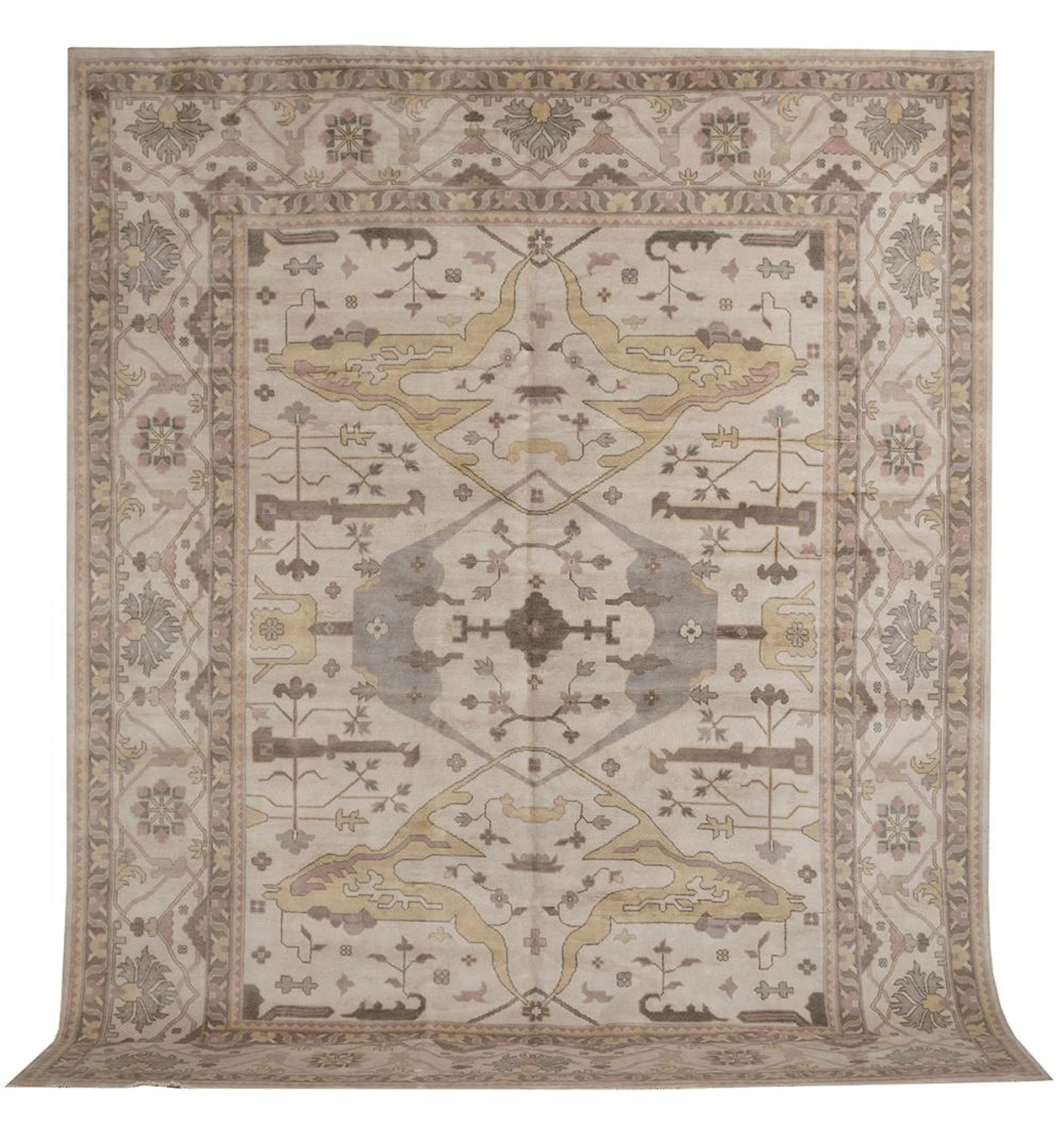 Turkish Angora Oushak Carpet