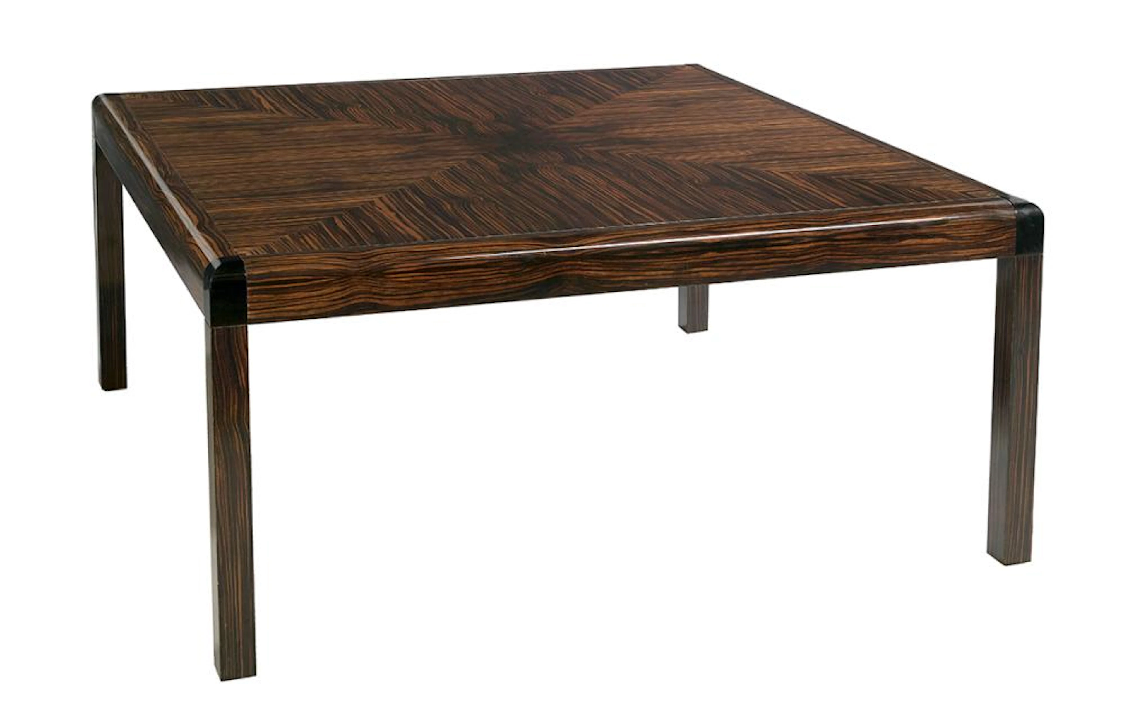 Custom Karl Springer Macassar Ebony Dining Table
