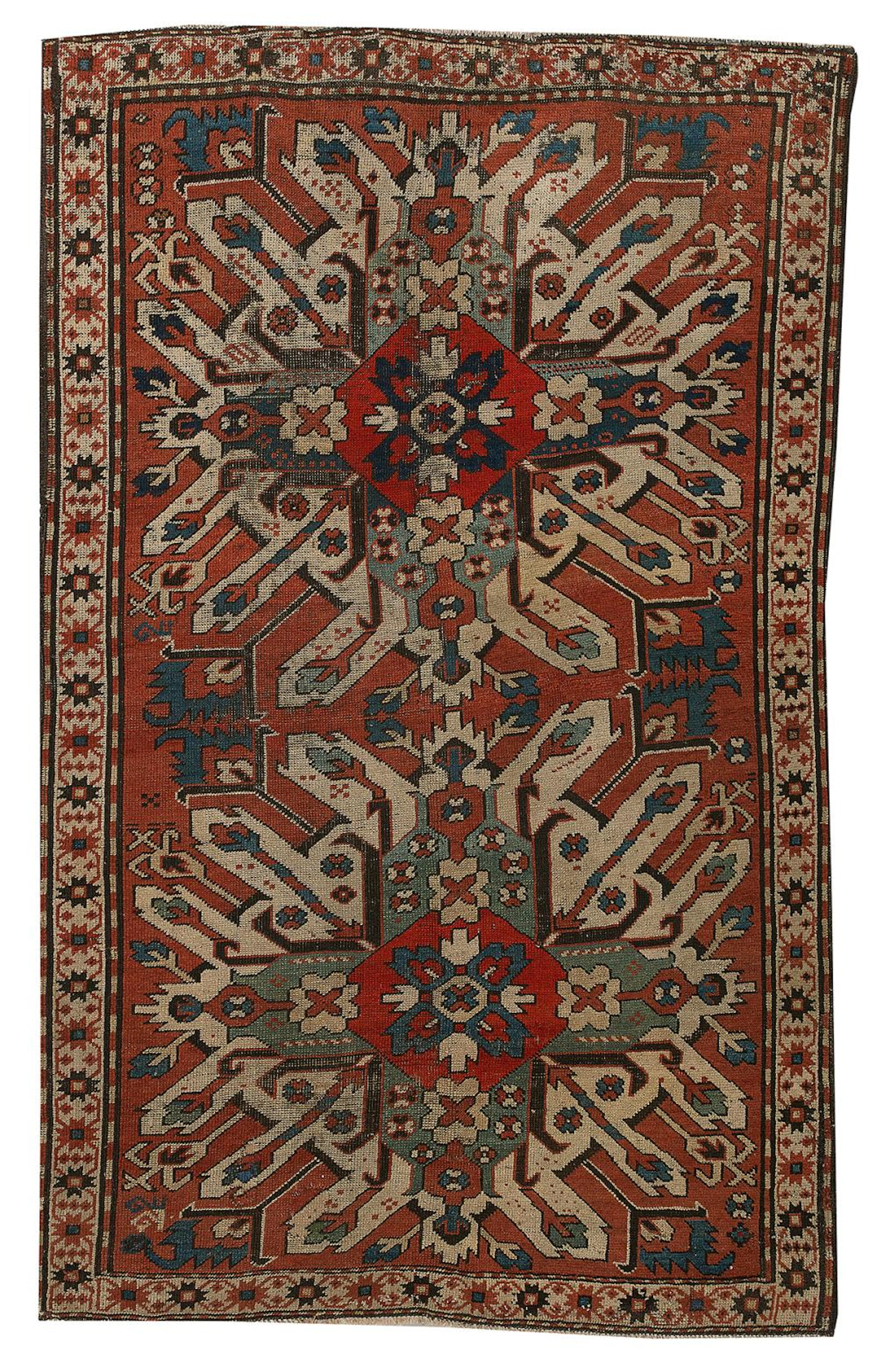 Antique Eagle Kazak Carpet