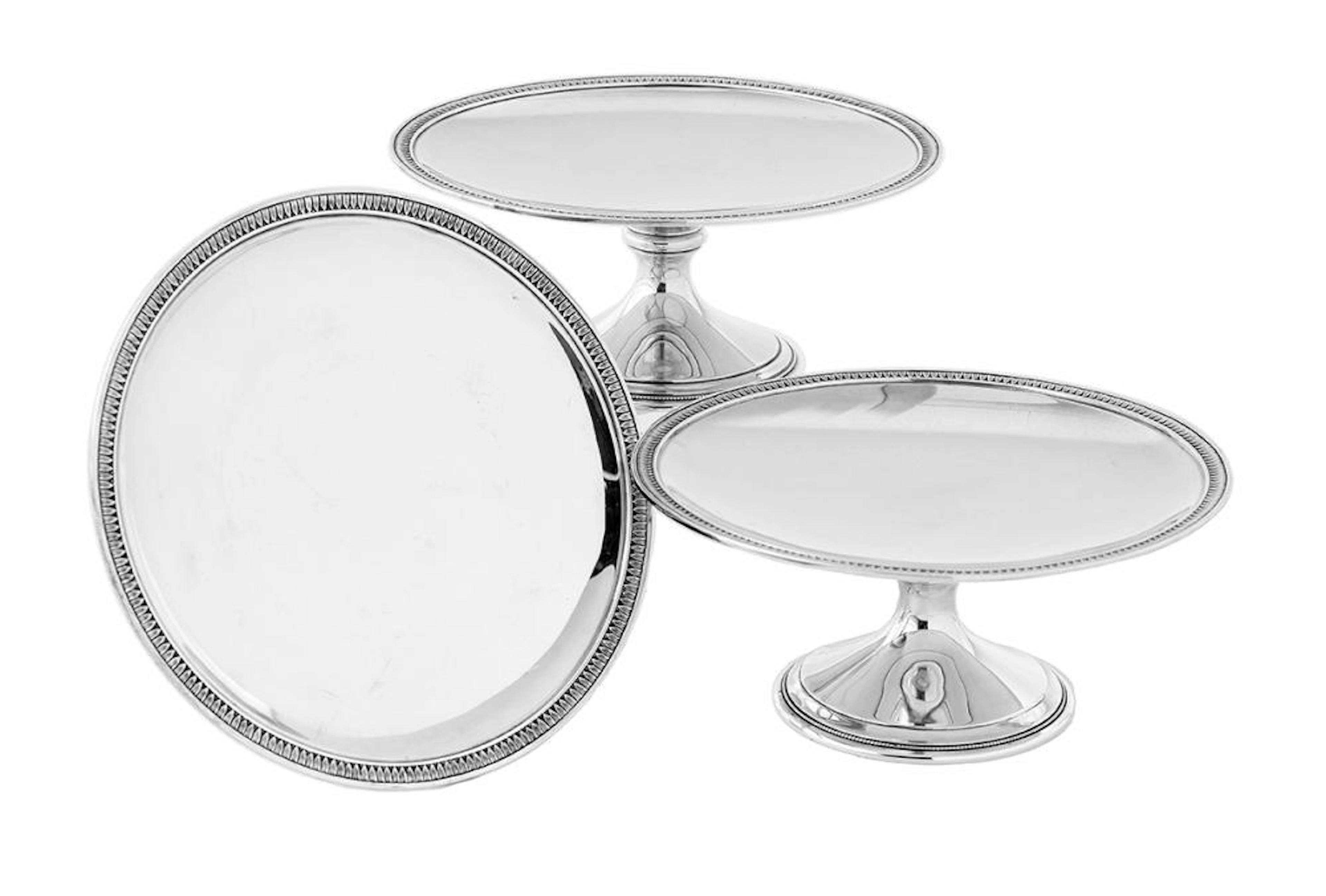 Trio of Tiffany & Co. Sterling Silver Tazze