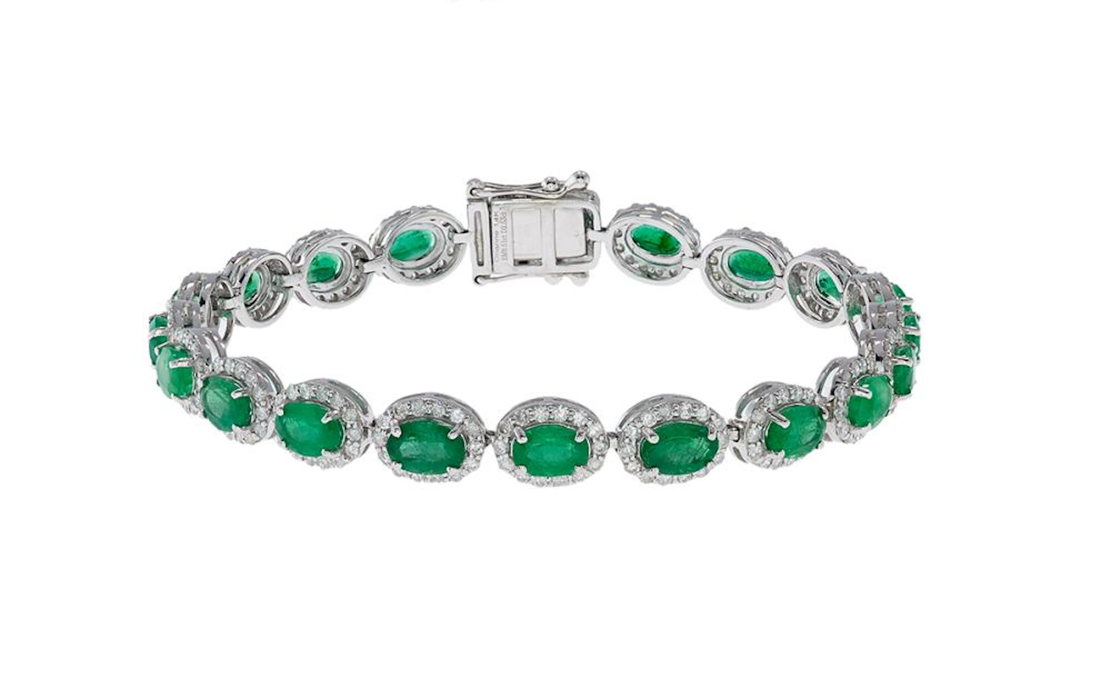 Emerald and Diamond Bracelet