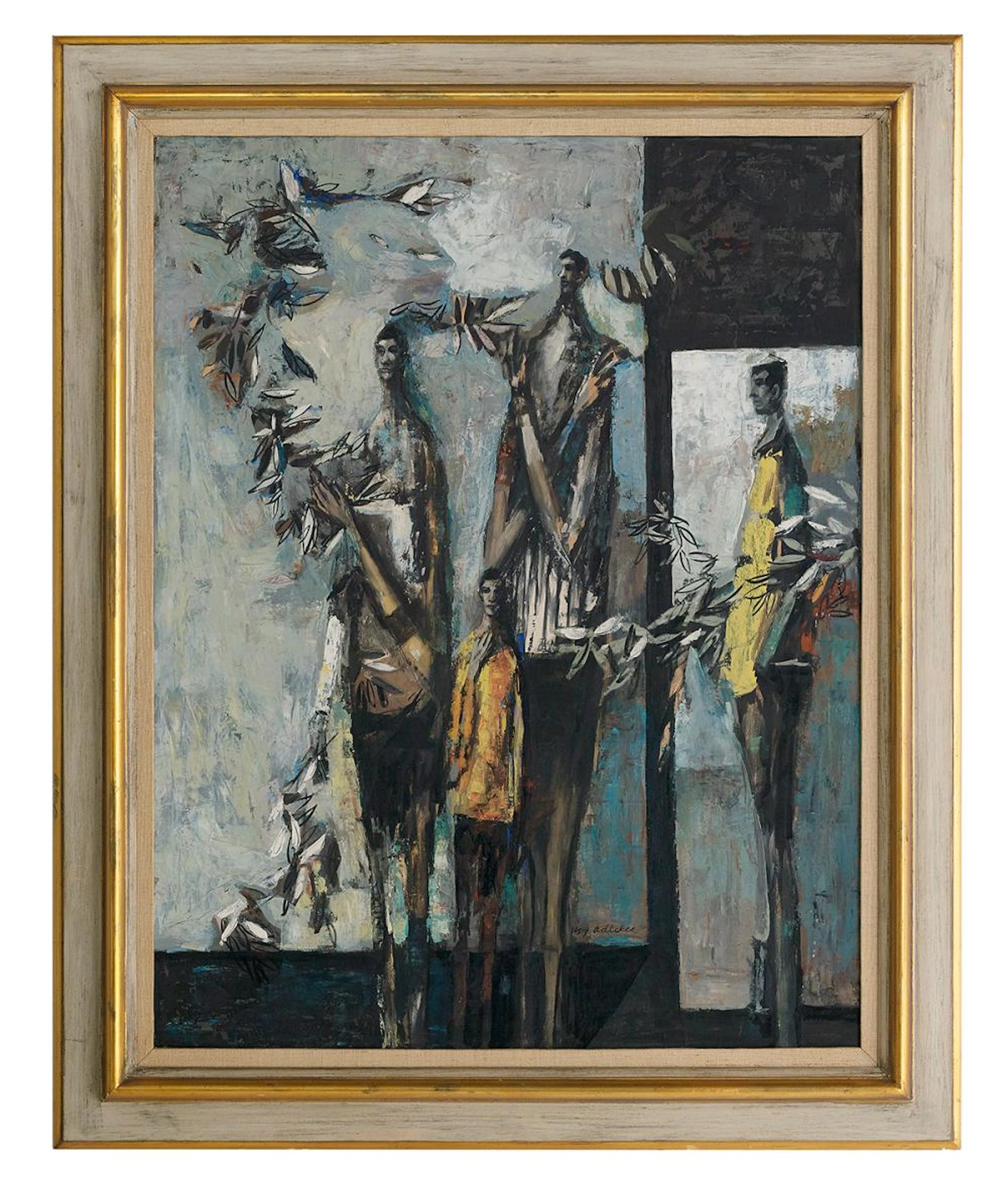 David Adickes (American/Texas, b. 1927), "Untitled, Surrealist Figural Group"