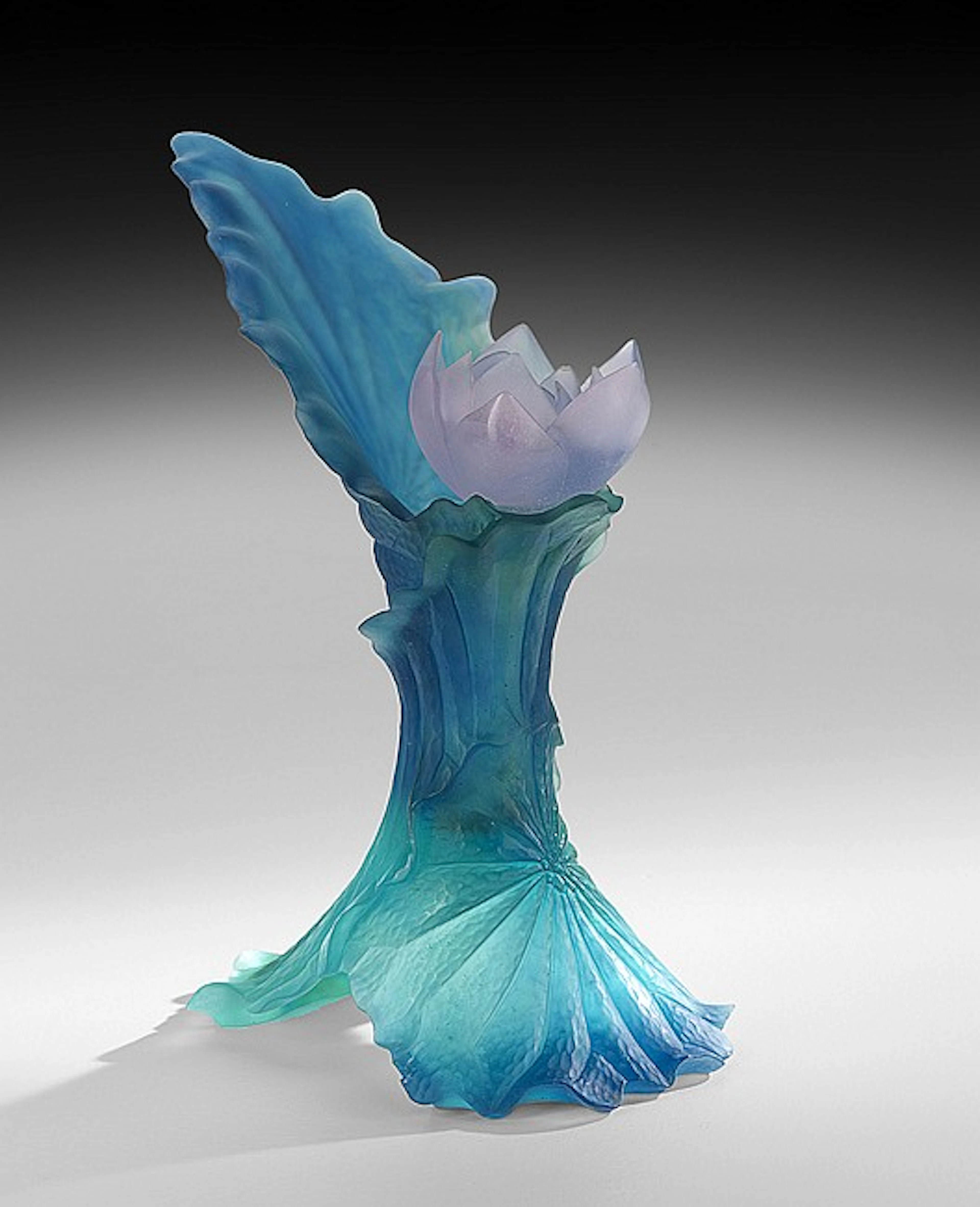 Daum Pate-de-Verre "Lotus" Vase