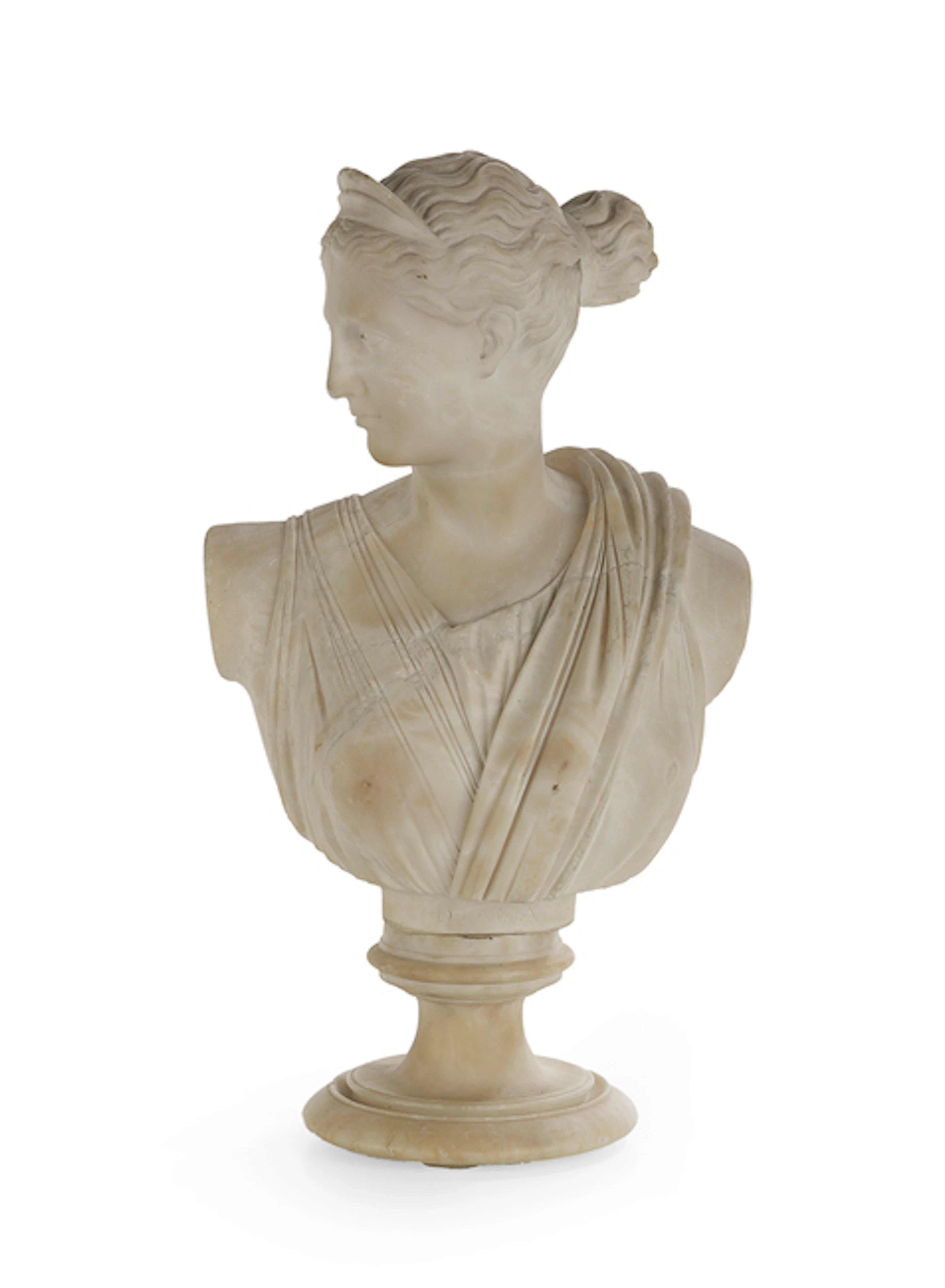 Italian Marble Bust of the "Diana of Versailles"