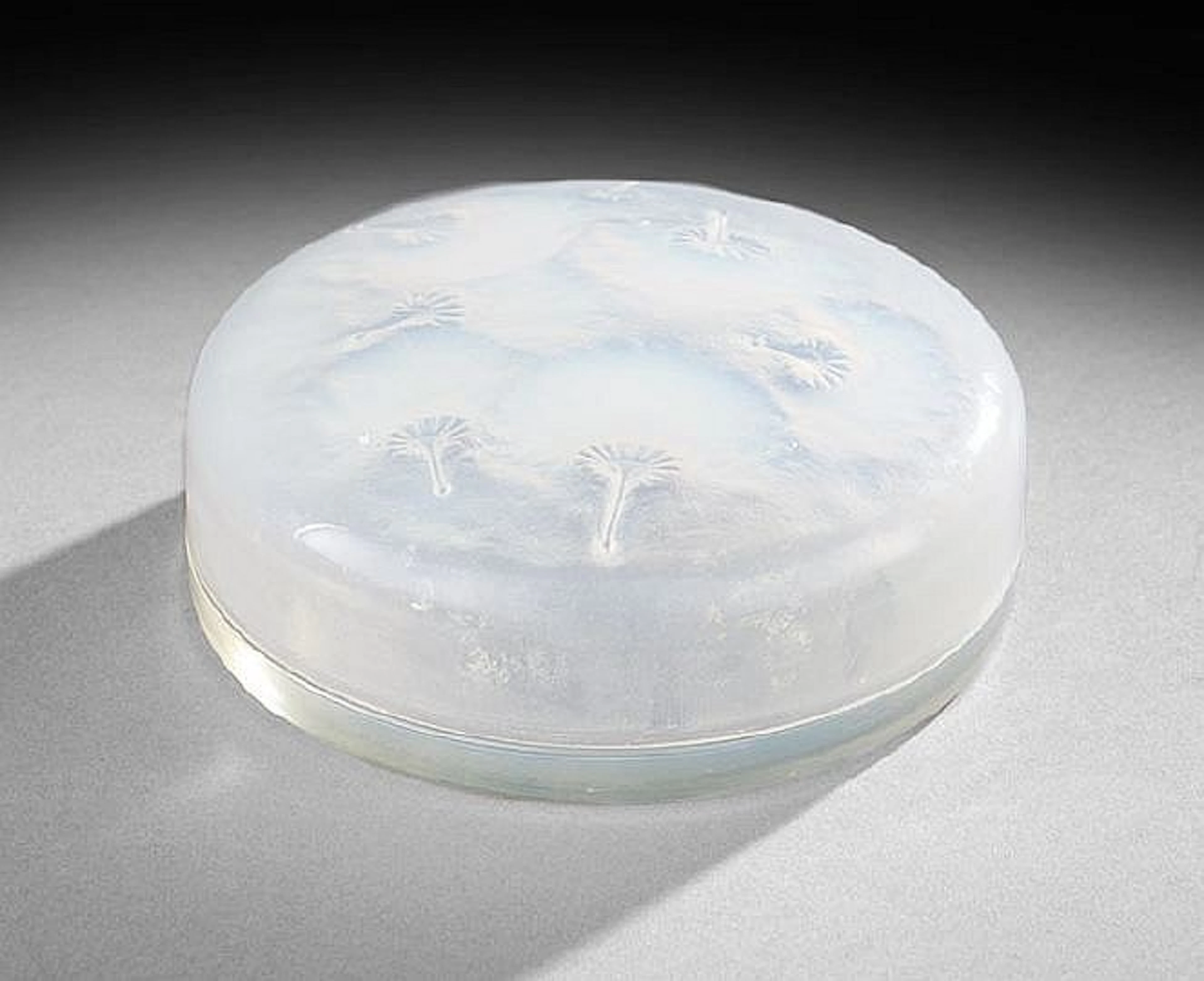 Charming French Art Deco Opalescent Powder Jar