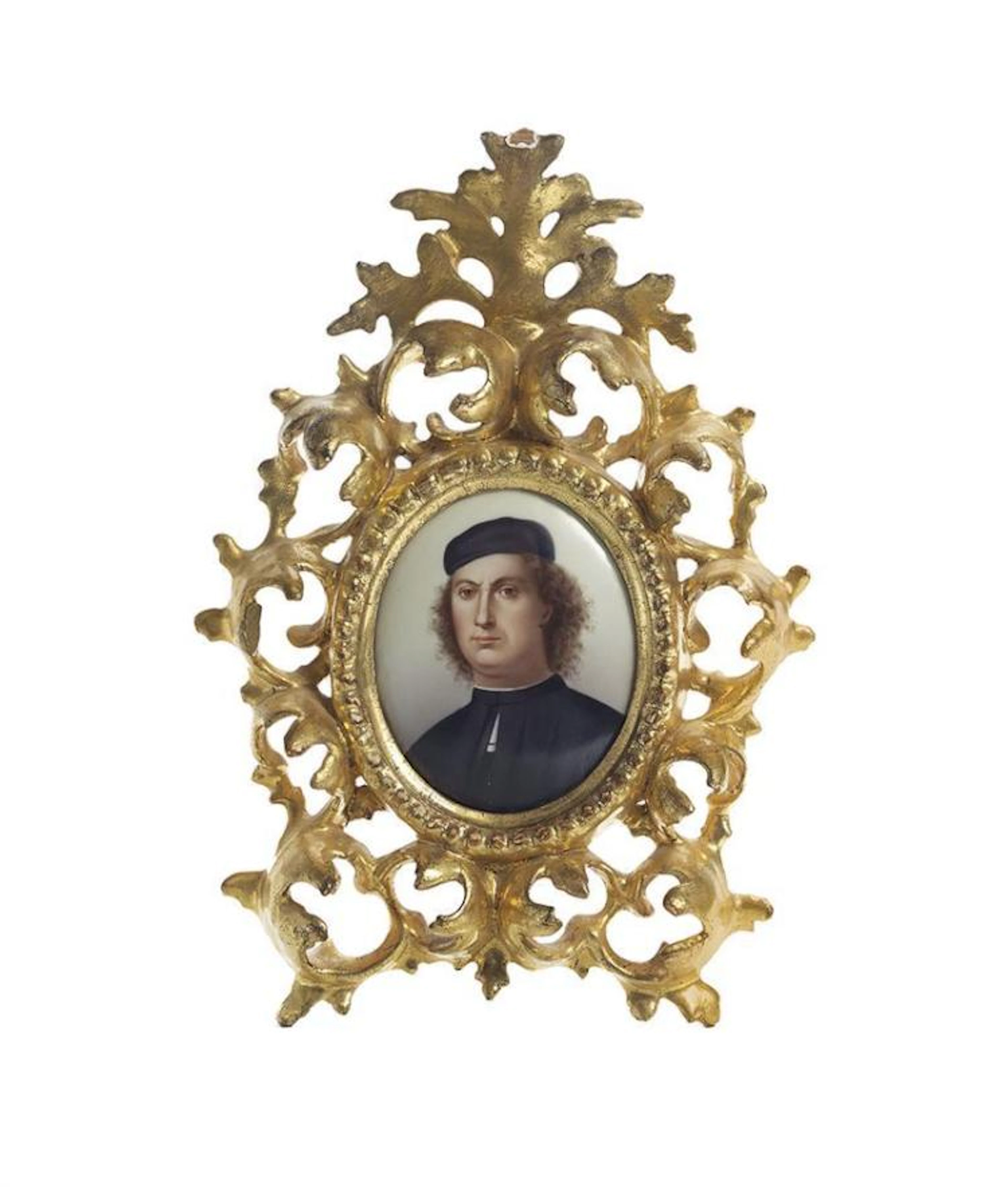 KPM-Style Porcelain Plaque of Francesco delle Opere