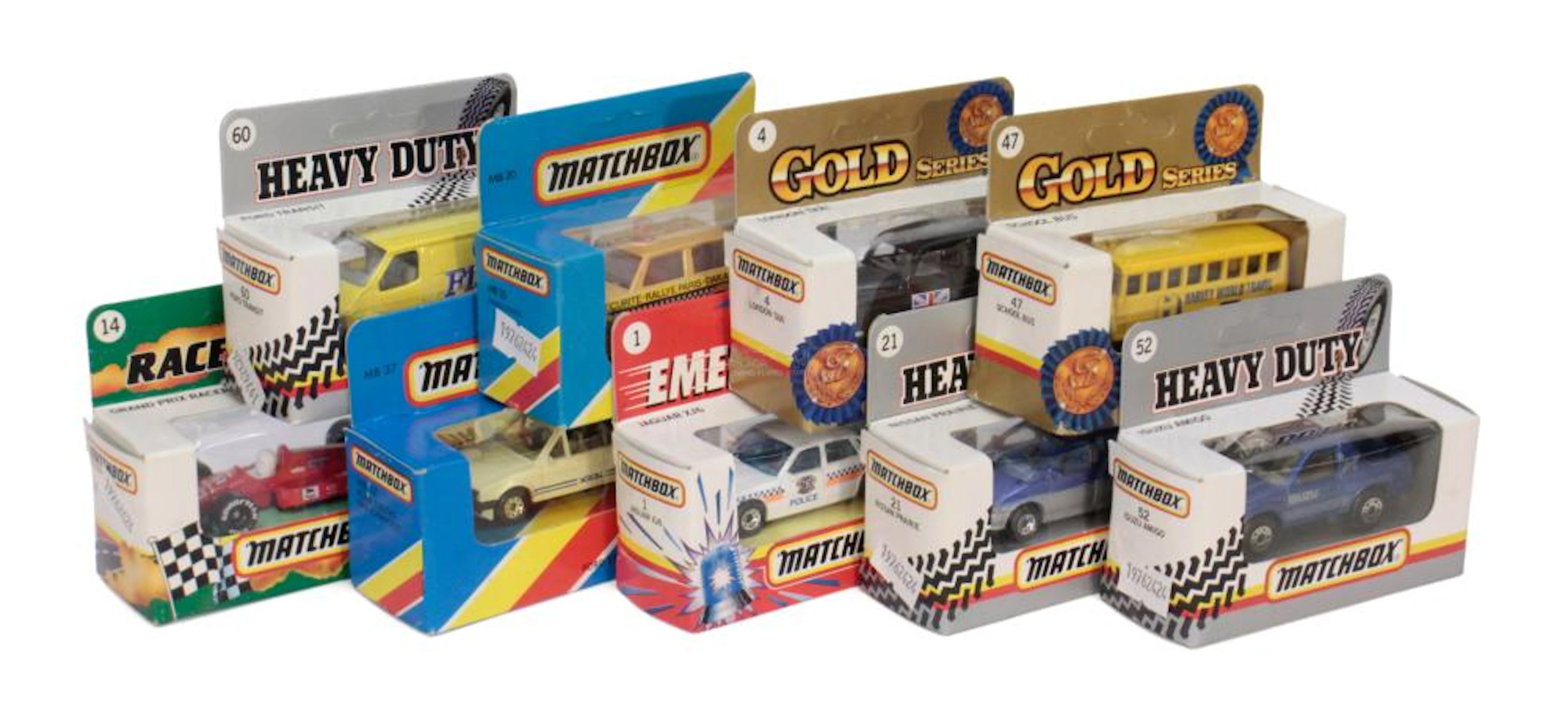 ine modern Matchbox Vehicles