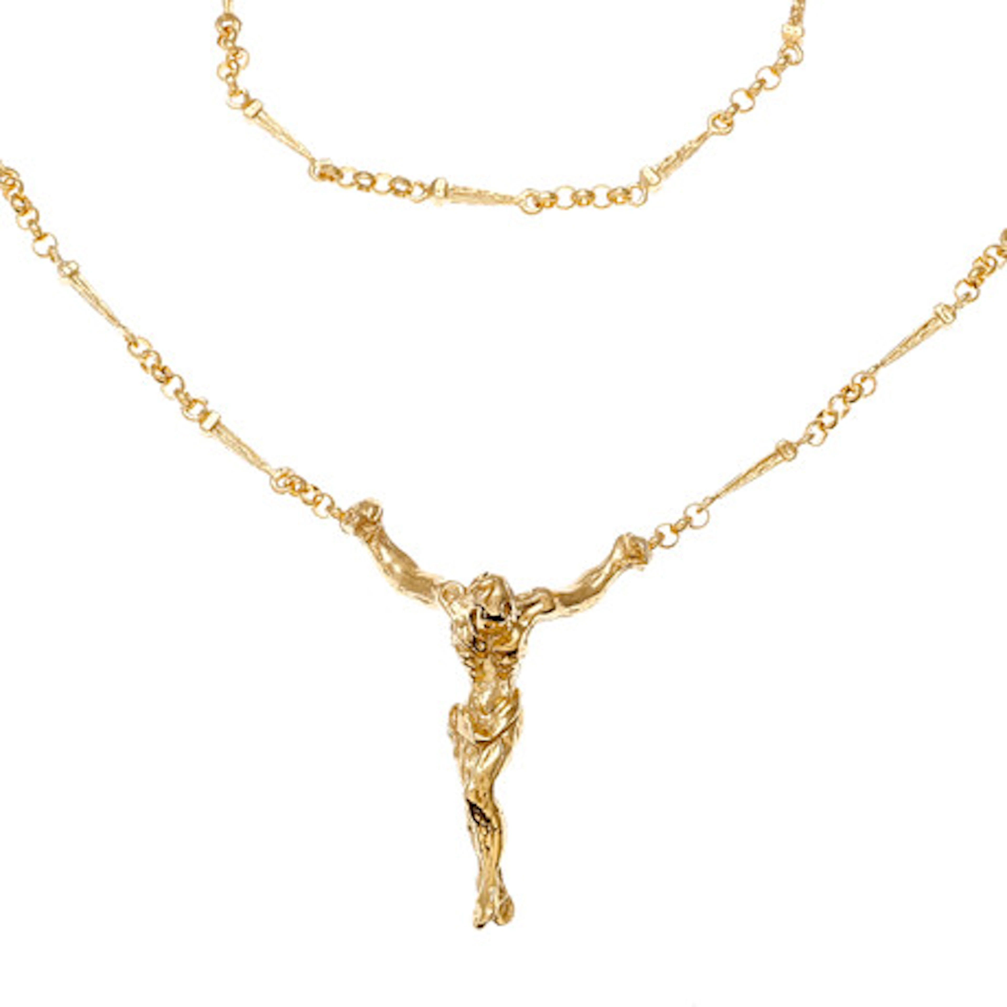 SALVADOR DALÍ. Kristus i guld silver.