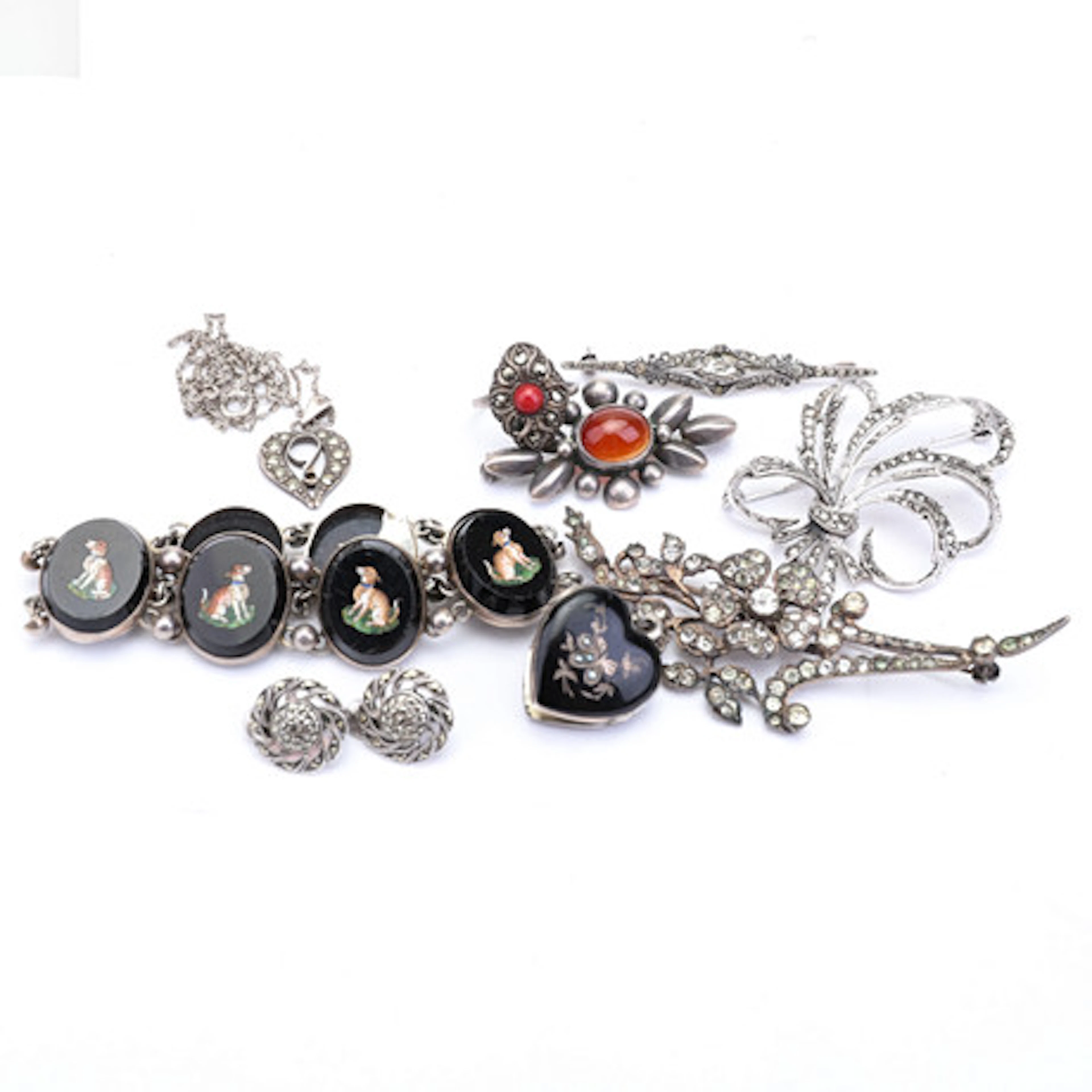 PARTI SILVER, blandade smycken, markasiter…