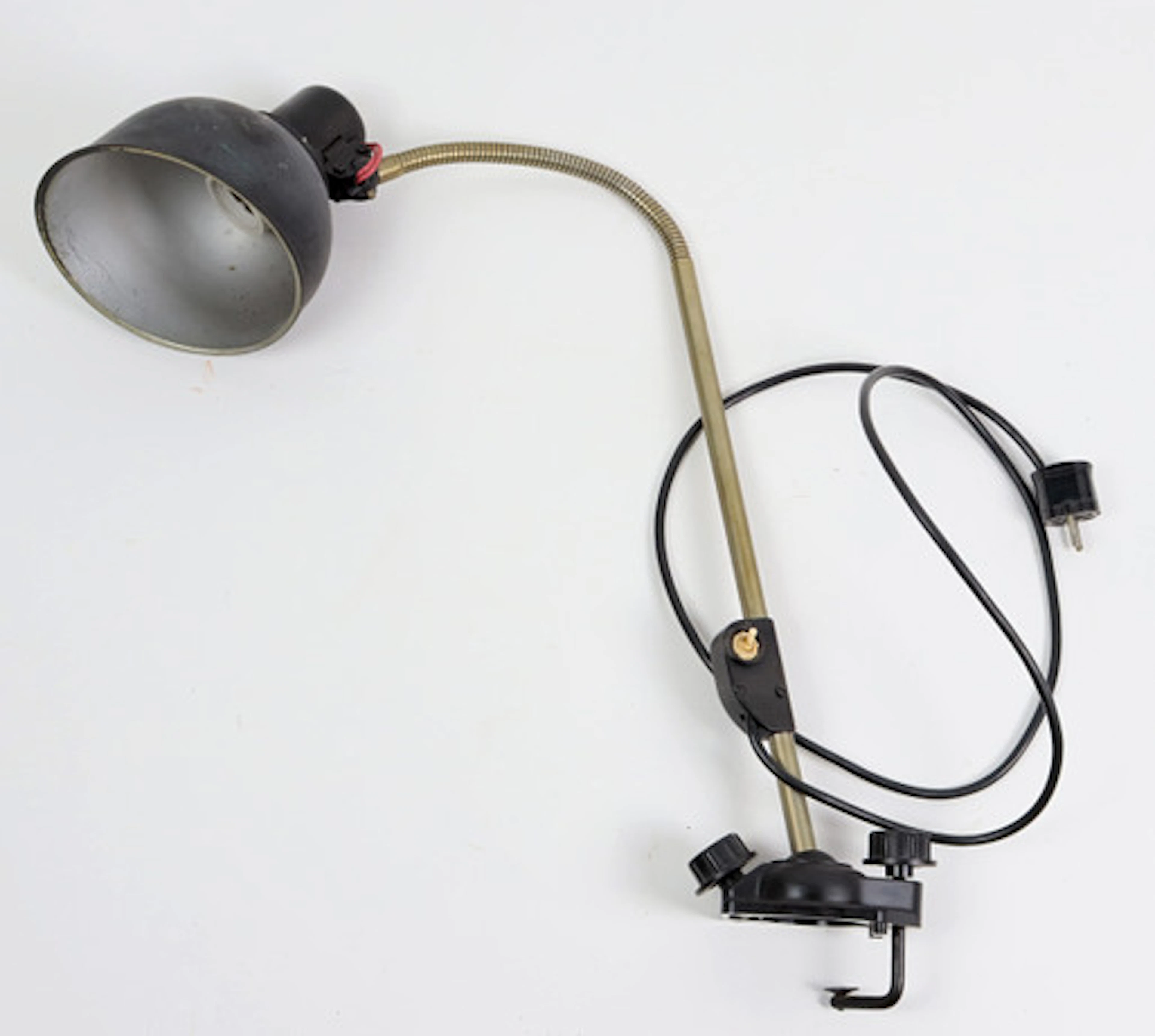 ANTIKA ARBETSLAMPA, INDUSTRIELL LAMPA, OMK…