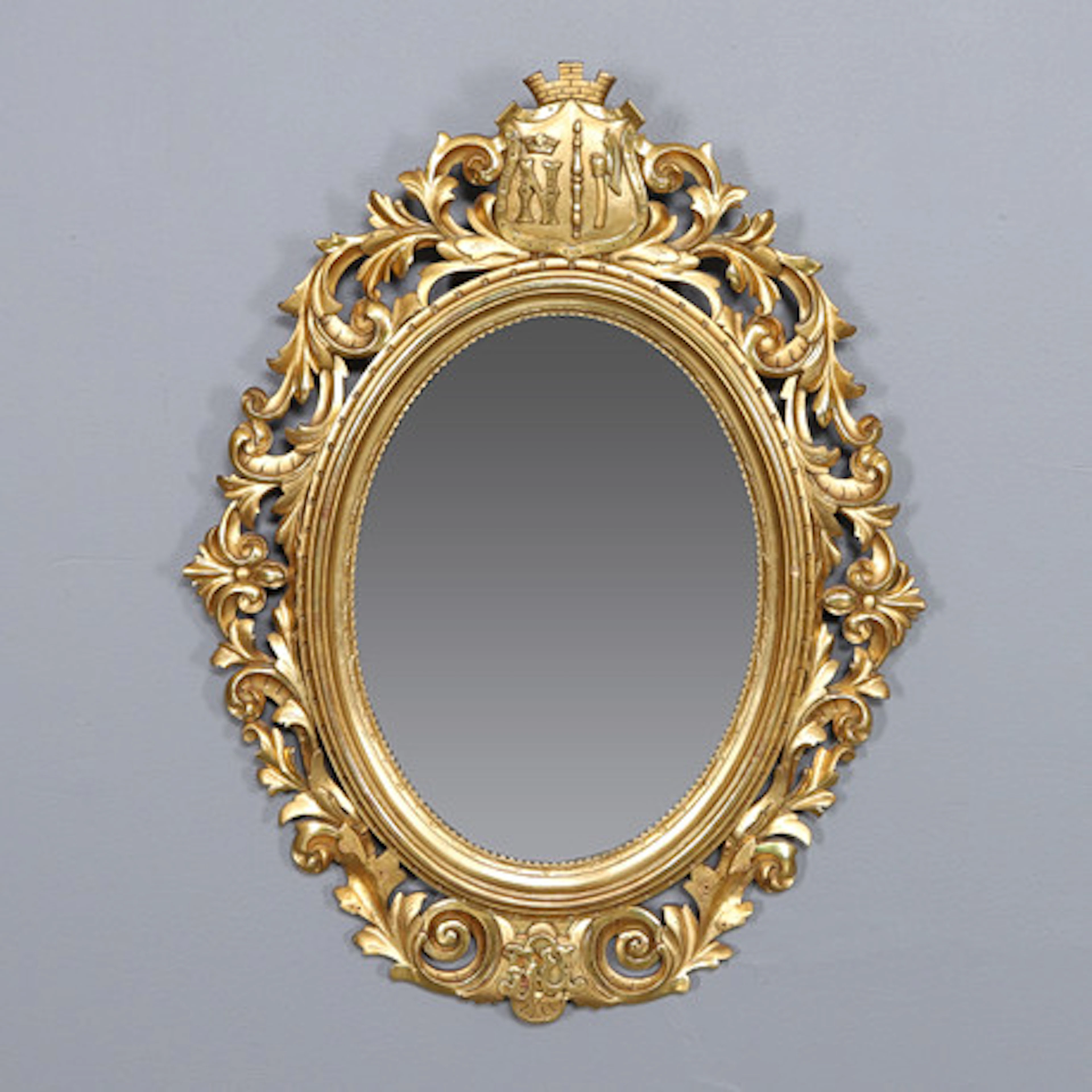 SPEGEL, förgylld, 1900-tal.