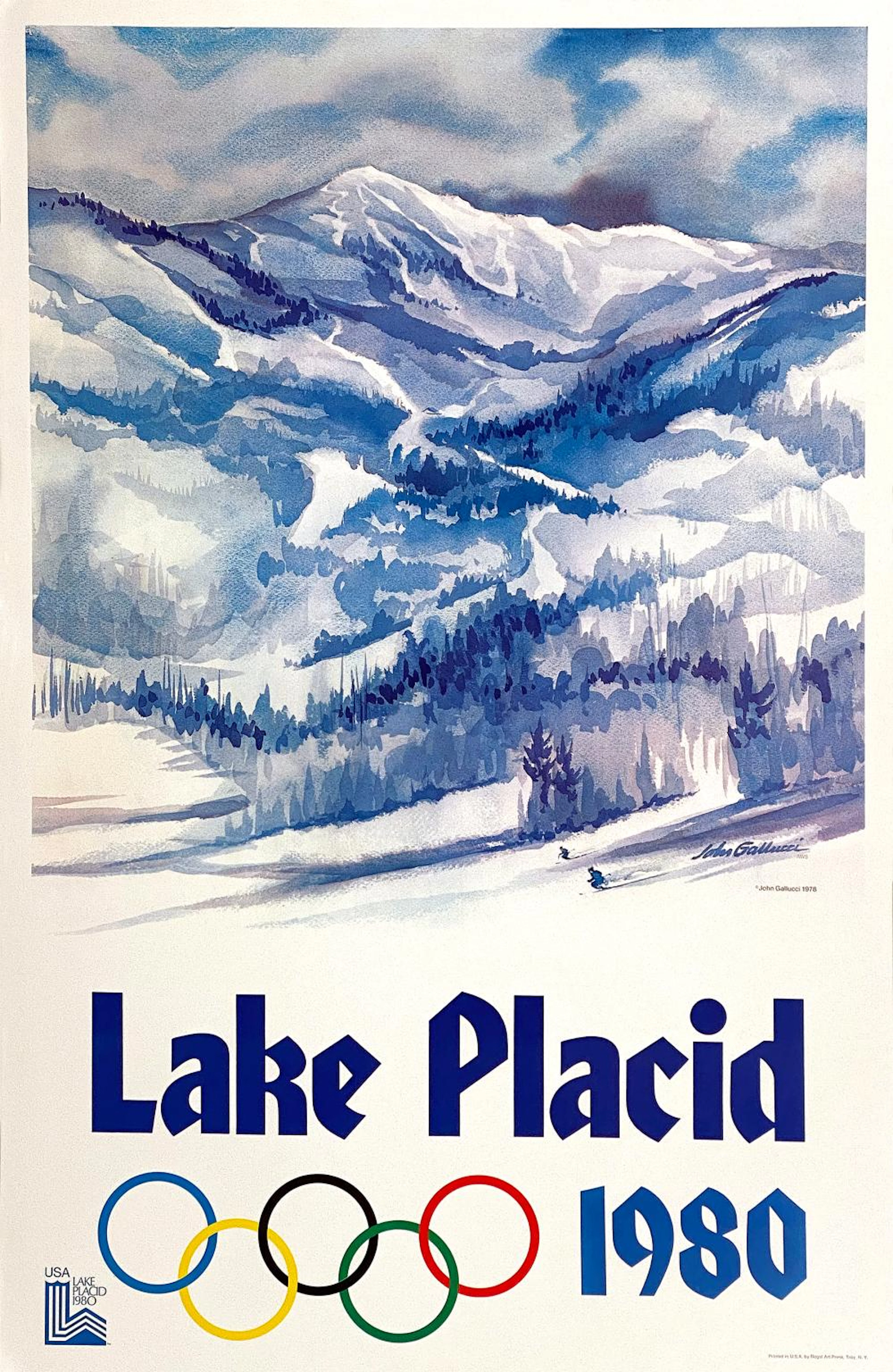 Lake Placid Winter Olympics 1980 - Rings Original Vintage...