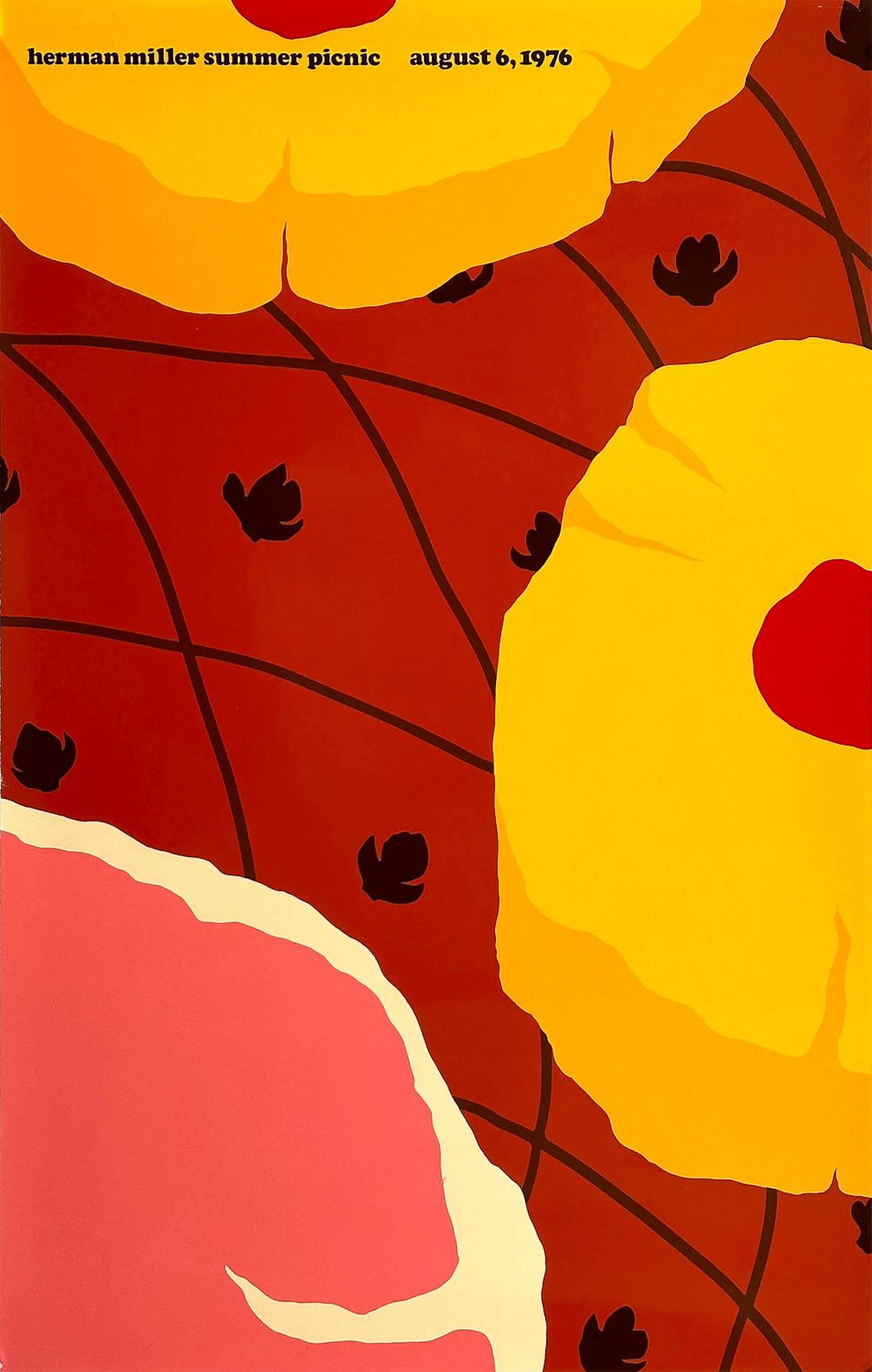 Original Vintage Herman Miller Summer Picnic Poster 1976 Ham by Steve Frykholm