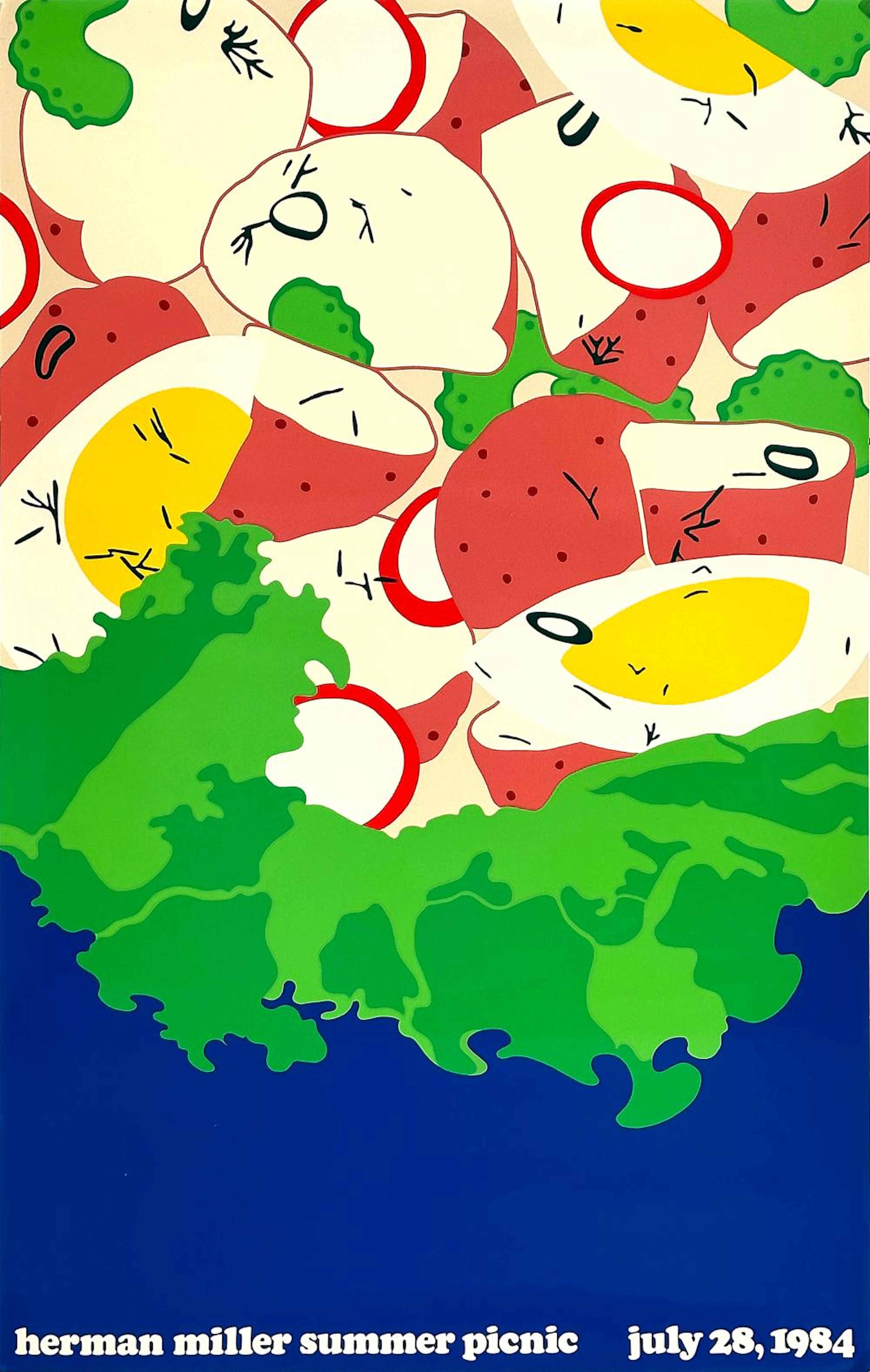 Original Herman Miller Poster 1984 by Steve Frykholm - Potato Salad