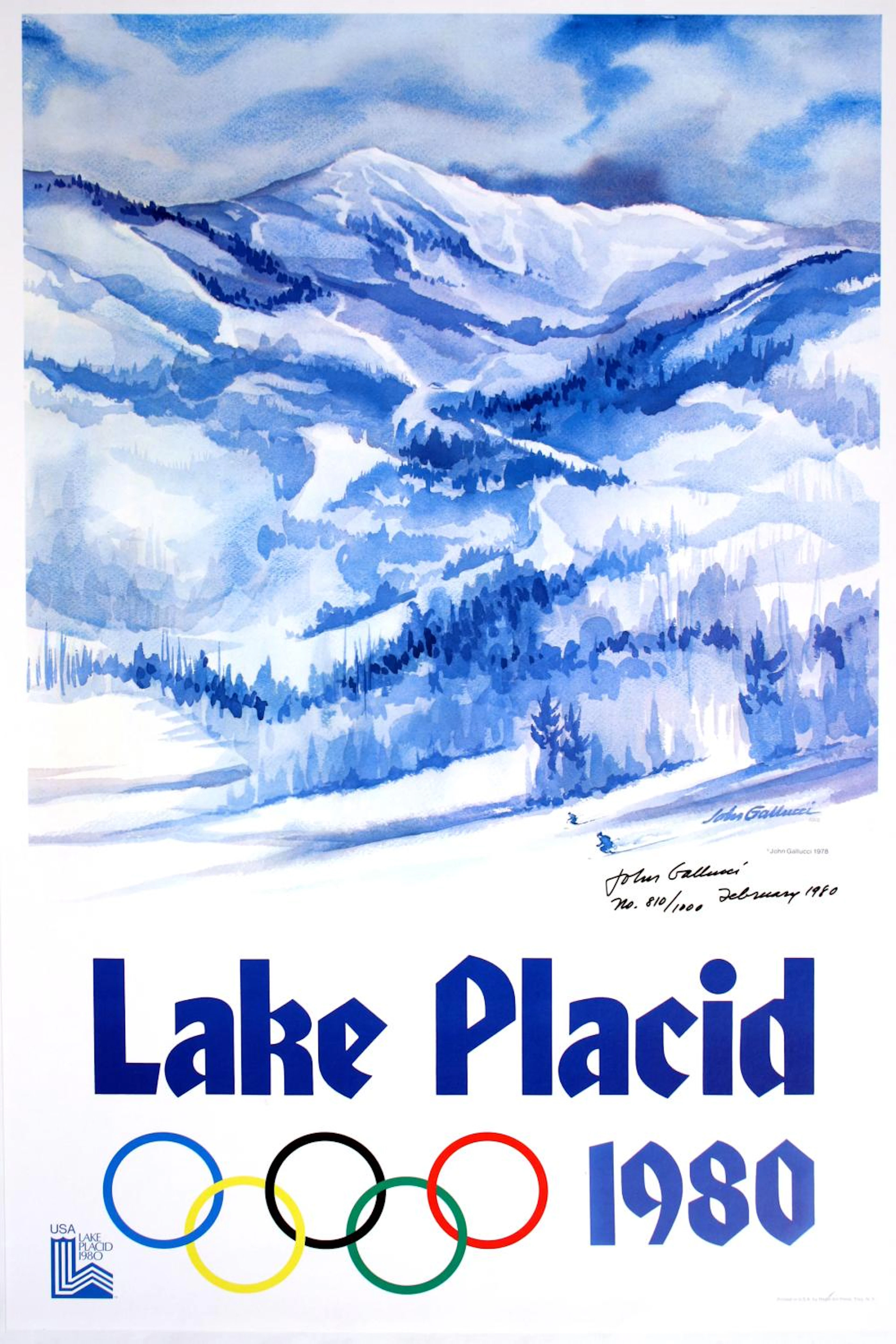 Lake Placid Winter Olympics 1980 Official Original...