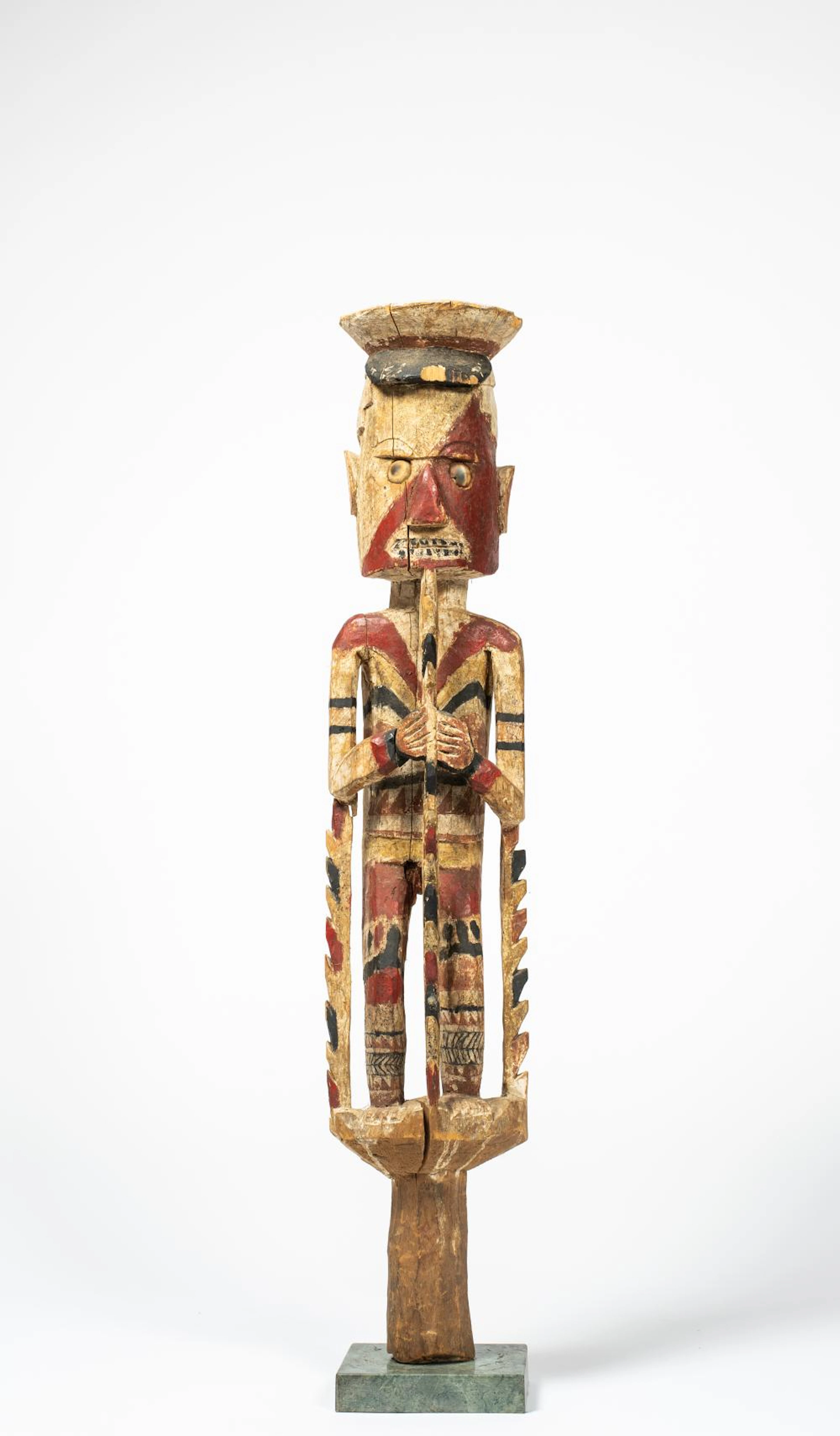 A Paint Decorated Melanesian Figure